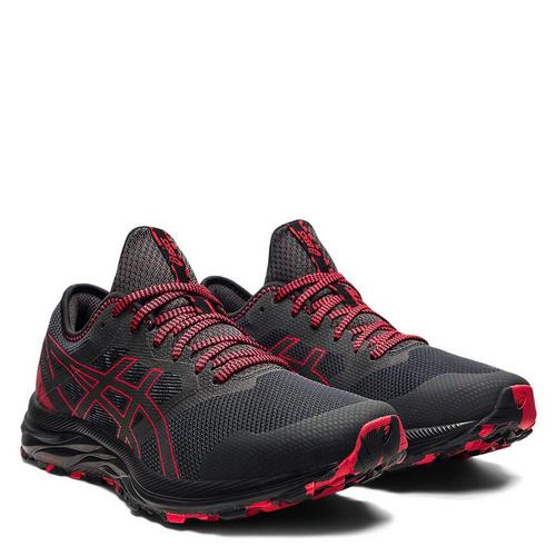 GREY/ELEC RED - Asics - GEL Excite Mens Trail Running Shoes - 5