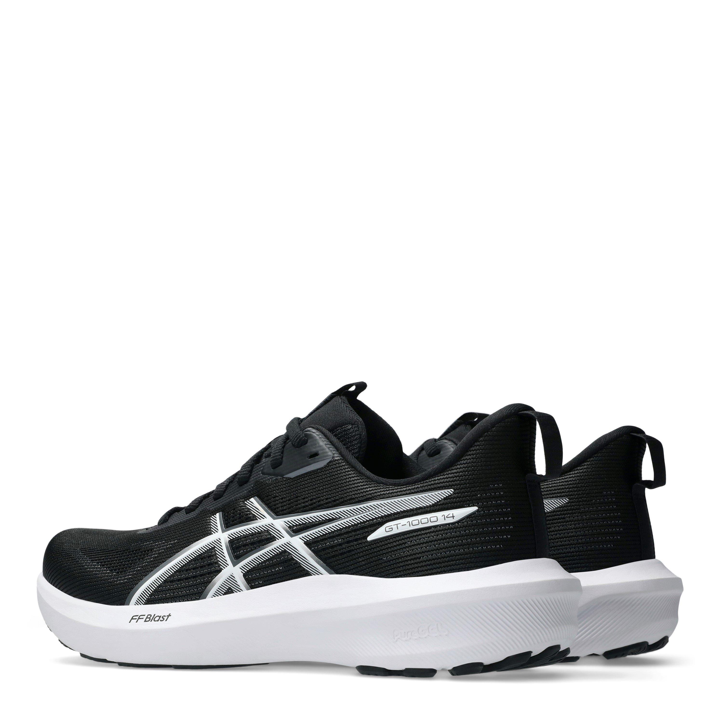 Black/White - Asics - Everyday Neutral Road Running Shoes - 5