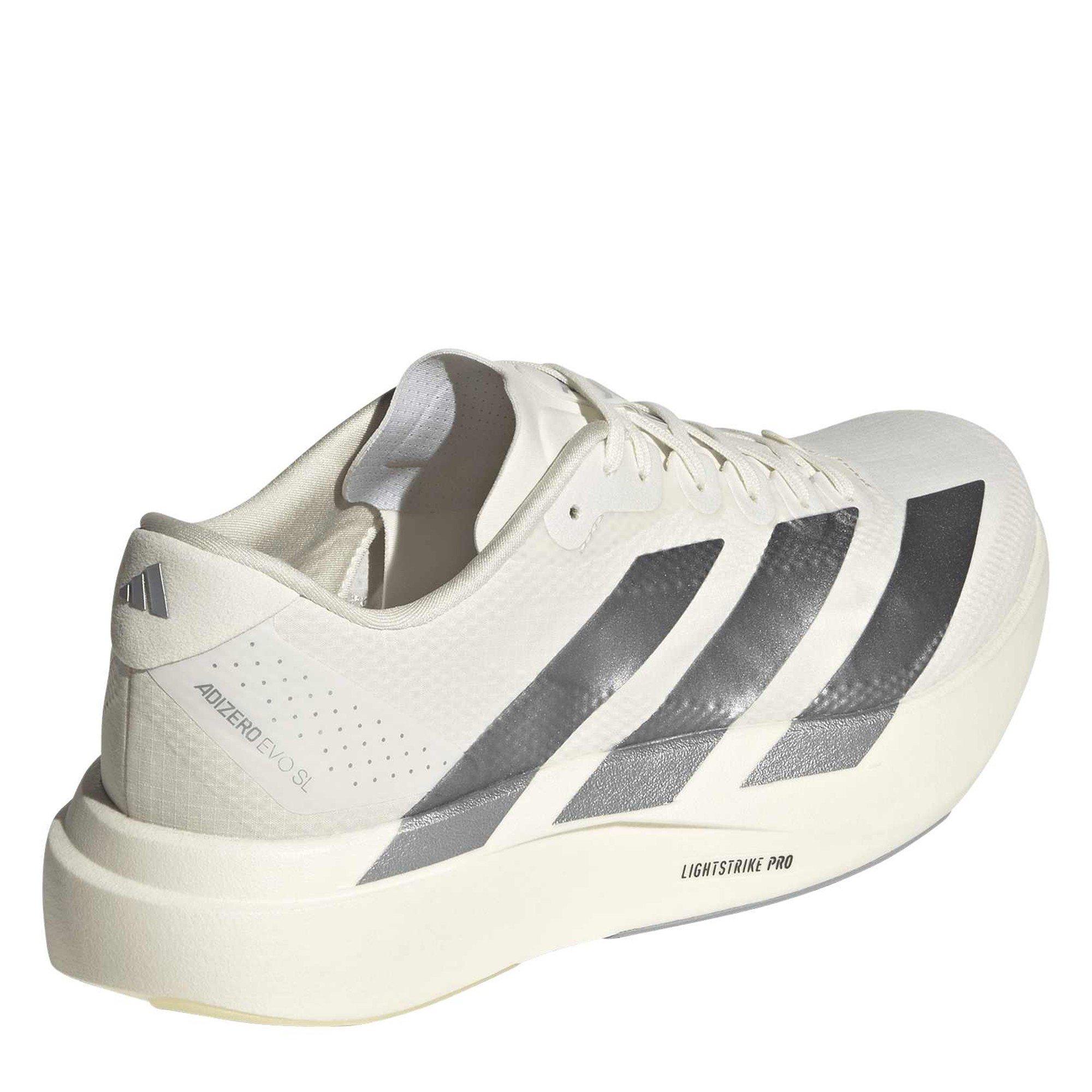 White/HalSilv - adidas - Adizero EVO SL Mens Shoes - 4