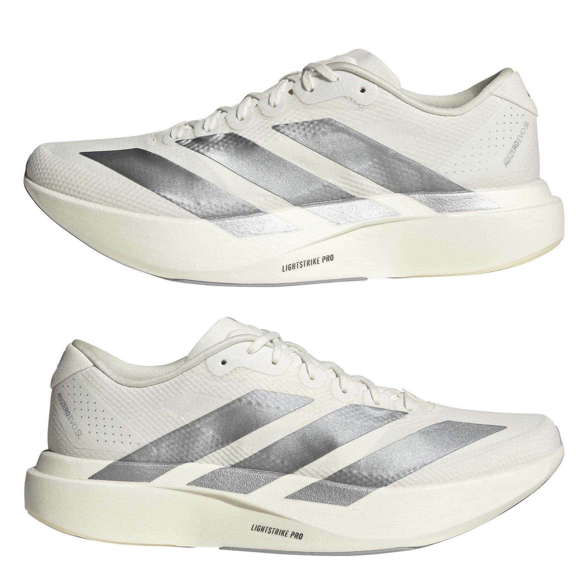 White/HalSilv - adidas - Adizero EVO SL Mens Shoes - 9
