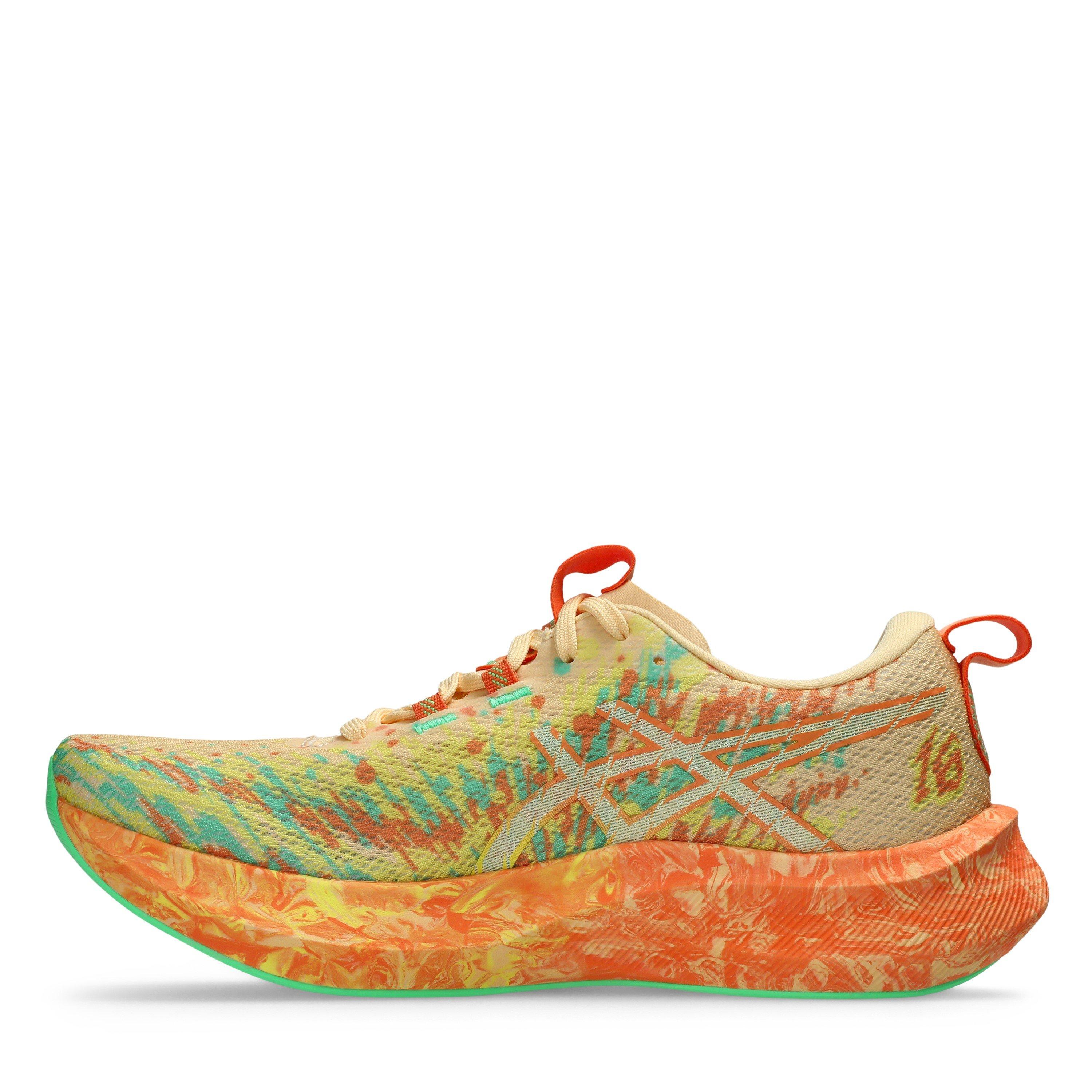 Orange/Lemon - Asics - Women's Noosa Tri Fast Neutral Road Running Shoes - 2