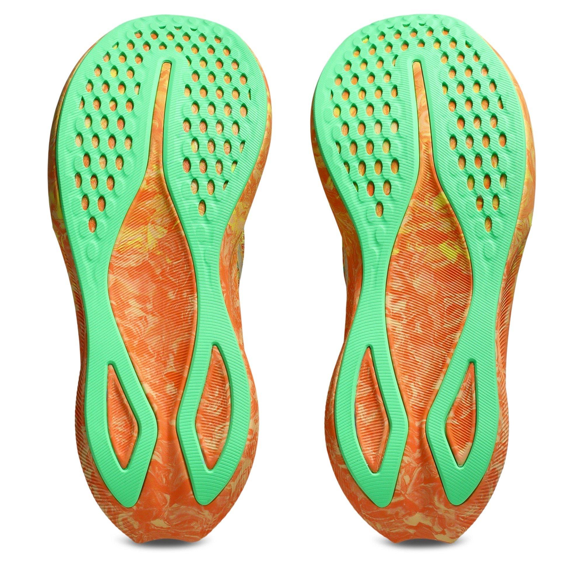 Orange/Lemon - Asics - Women's Noosa Tri Fast Neutral Road Running Shoes - 3