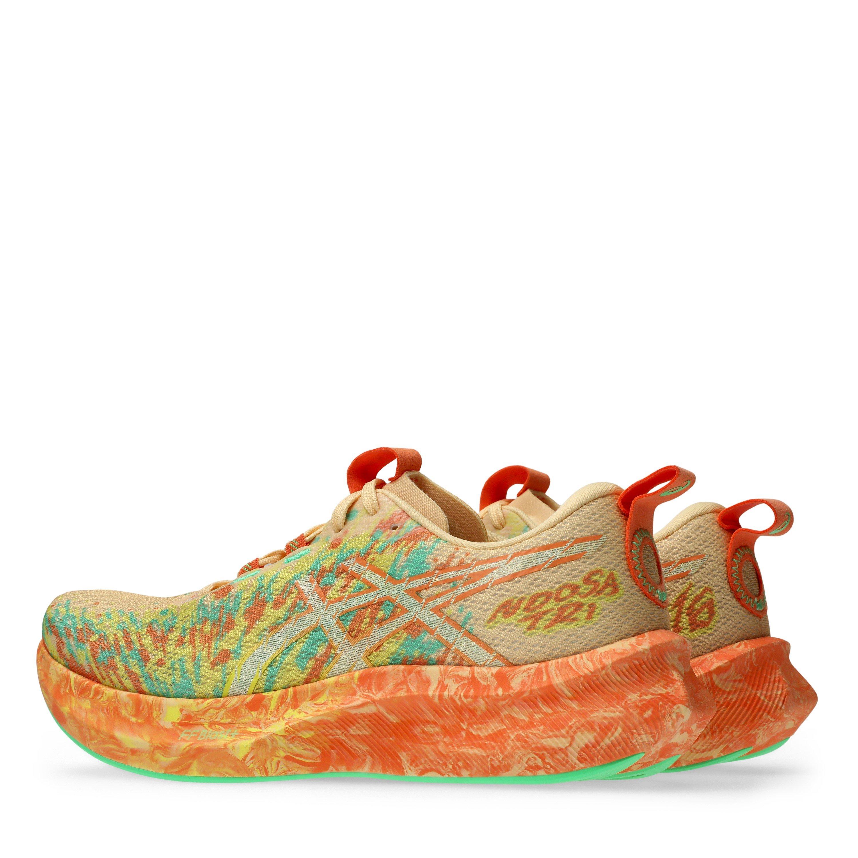 Orange/Lemon - Asics - Women's Noosa Tri Fast Neutral Road Running Shoes - 5