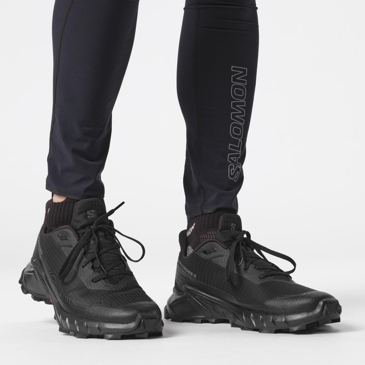 Zwart/Zwart - Salomon - Alphacross 5 Trail Running Shoes Mens - 10