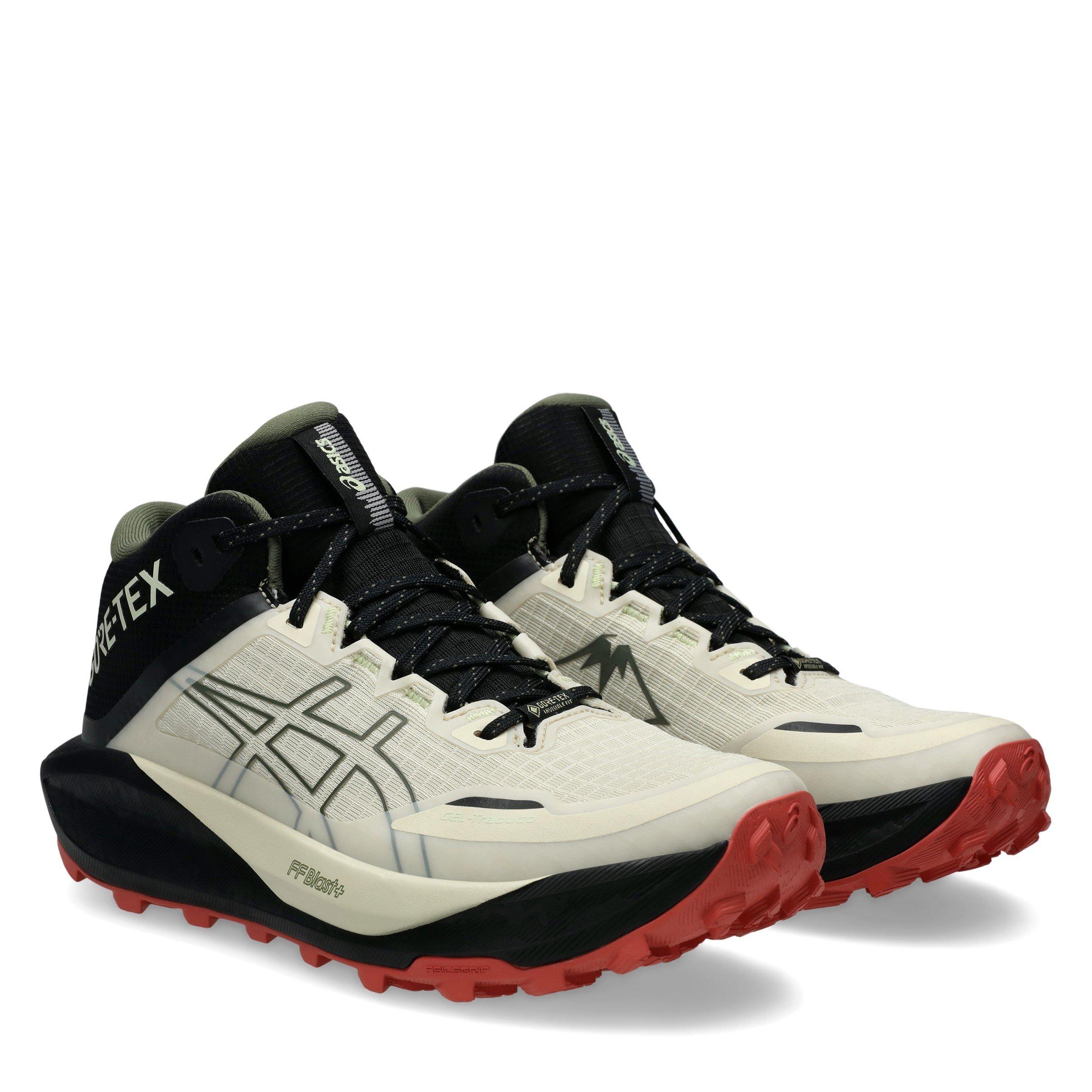 Vanilje/Grøn - Asics - Gel Trabuco Off-Road Trail Running Shoes - 4