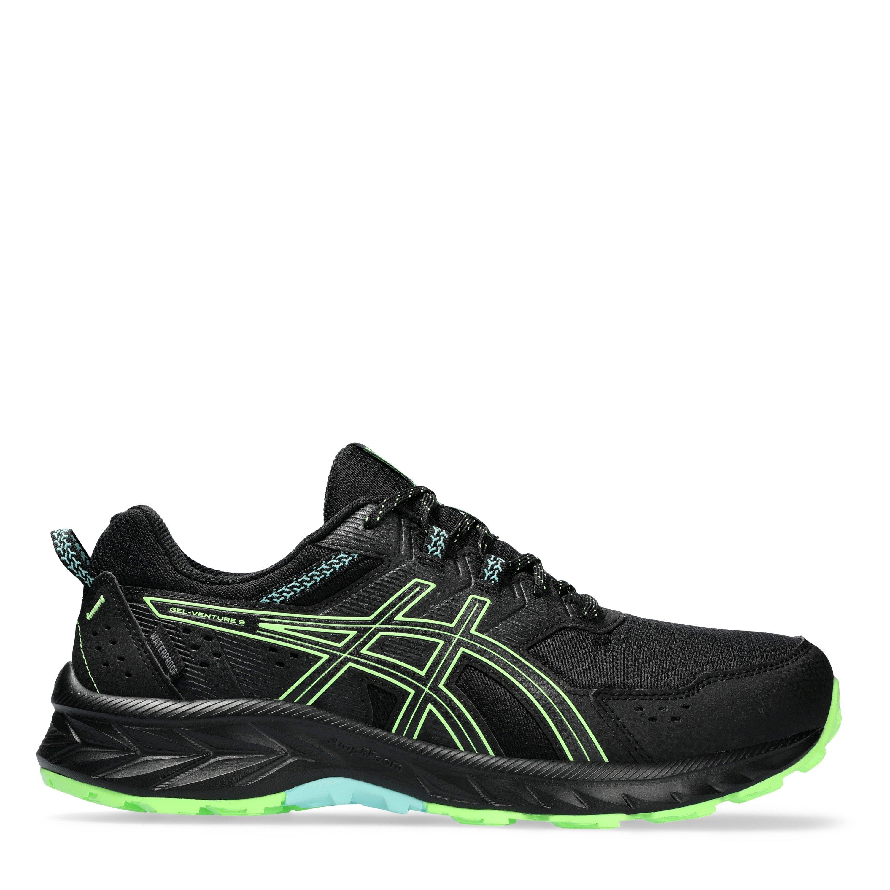 Black/Green - Asics - ASICS GEL-Venture 9 Waterproof Men's Trail Running Shoes - 1