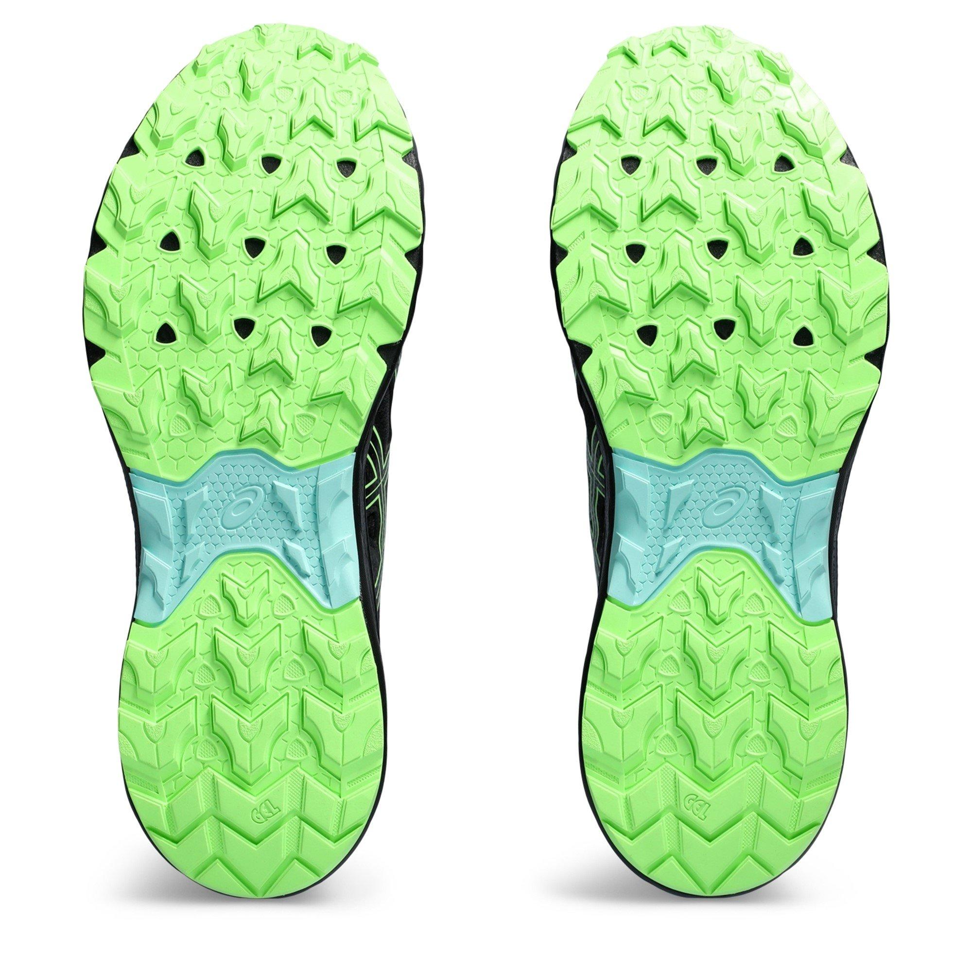 Negro/Verde - Asics - GEL-Venture 9 Waterproof Men's Trail Running Shoes - 3