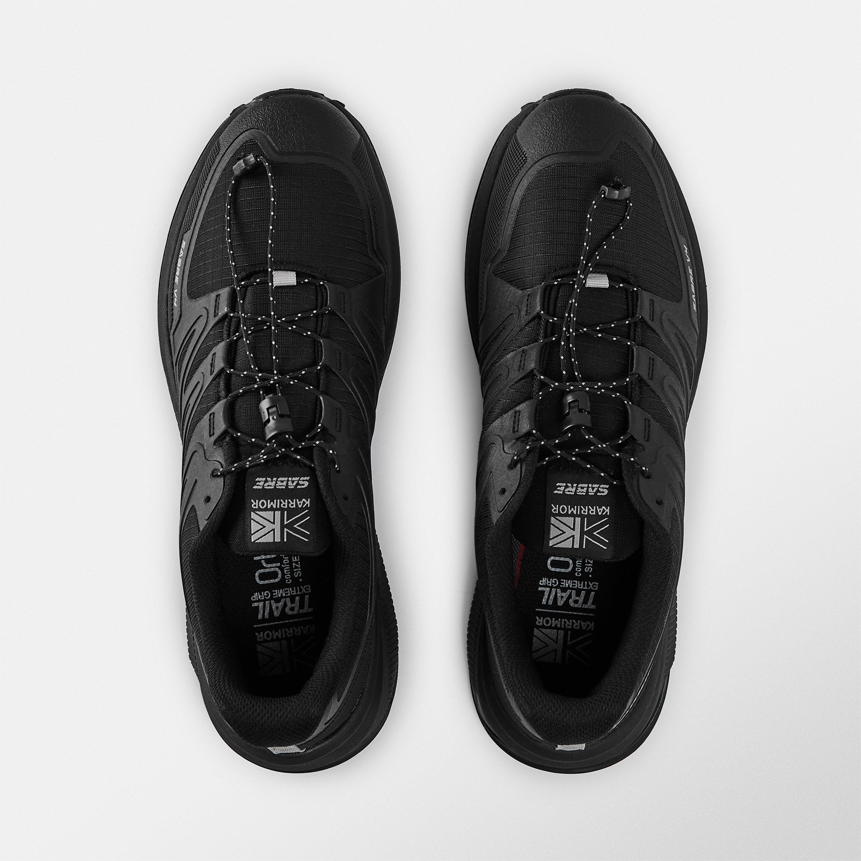 Black/Black - Karrimor - Sabre 4 Trail Running Shoes Mens - 6