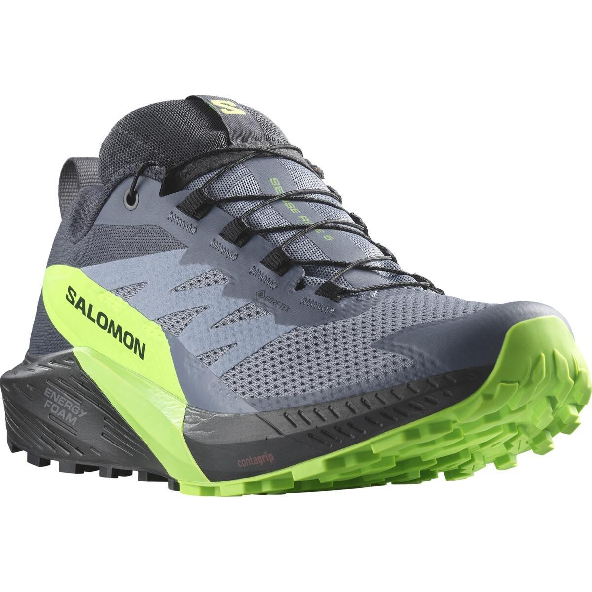 Flint/Zwart - Salomon - Sense Ride 5 GoreTex Men's Trail Running Shoes - 2