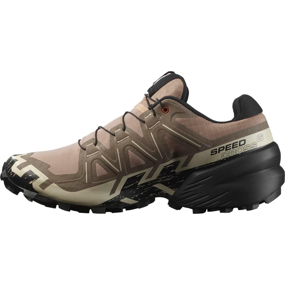 Natrual/Black - Salomon - Speedcross 6 Trail Running Shoes Mens - 2