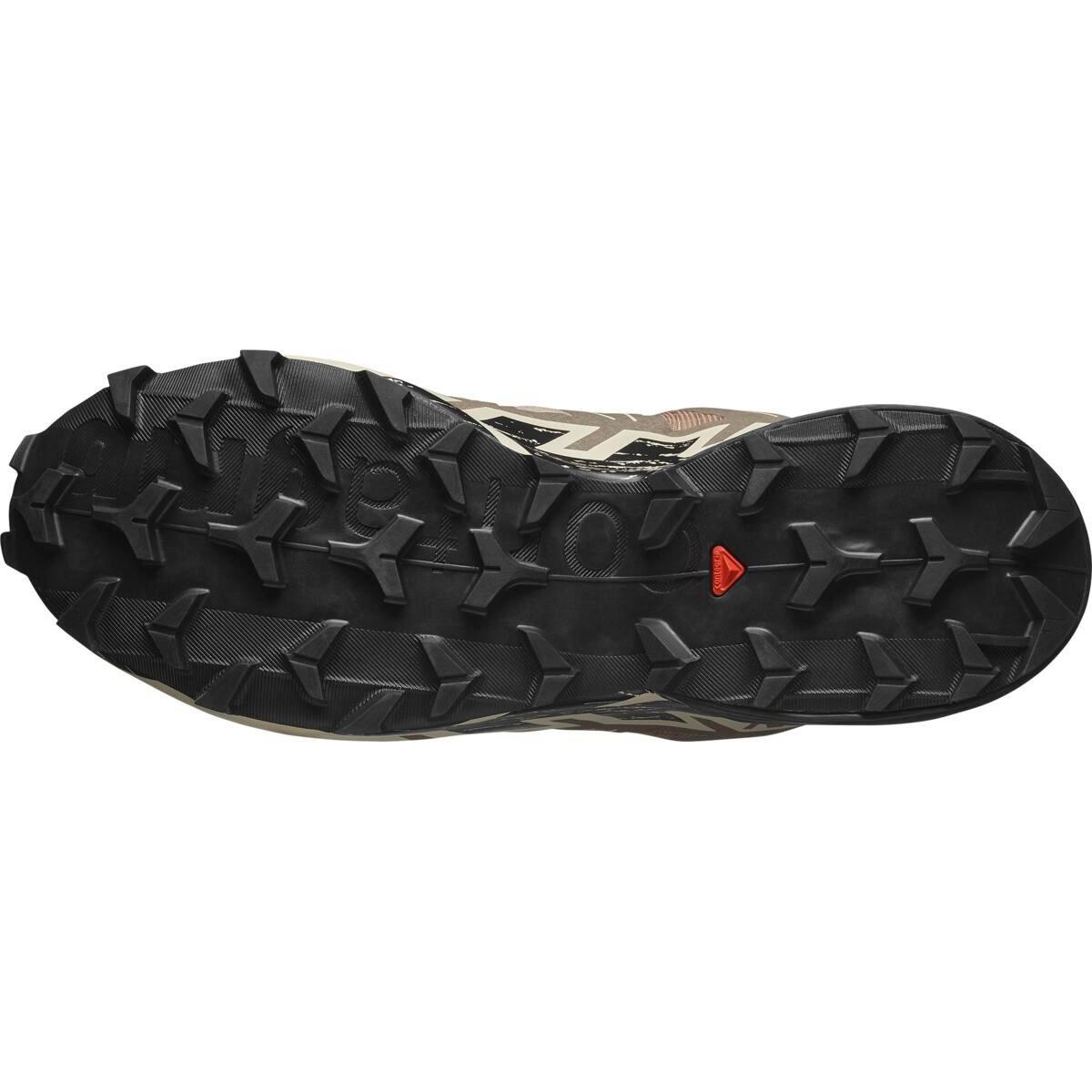 Natrual/Black - Salomon - Speedcross 6 Trail Running Shoes Mens - 6