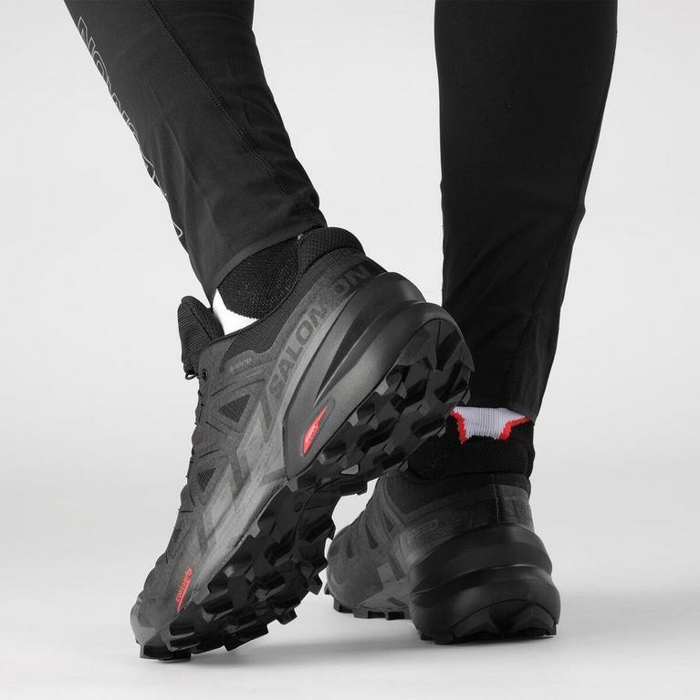 Noir/Noir - Salomon - Speedcross 6 GoreTex Men's Trail Running Shoes - 8