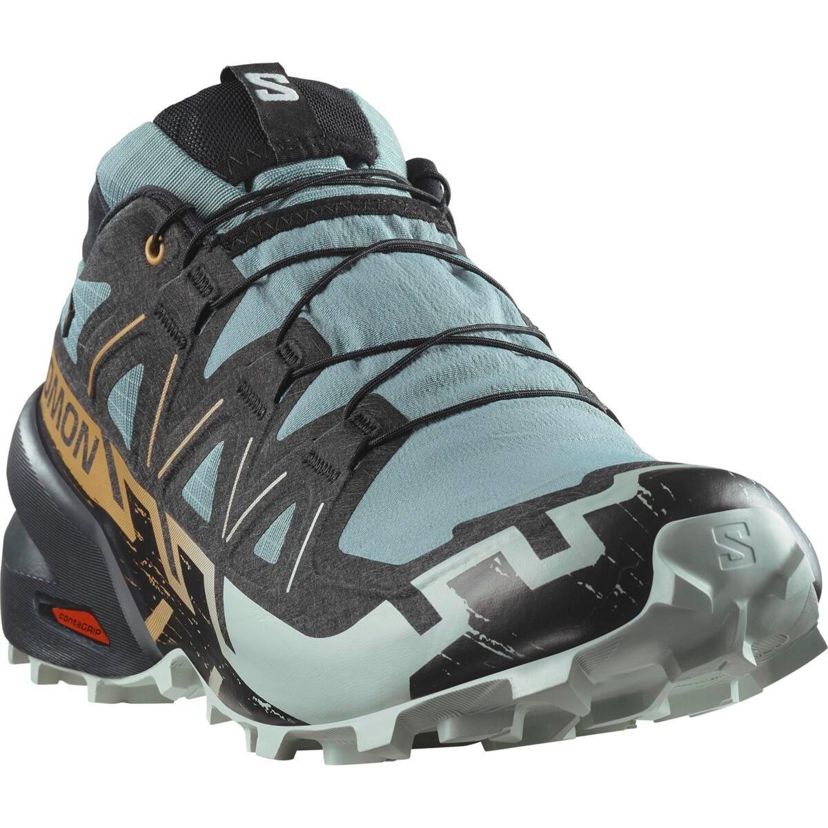 Trooper/Black - Salomon - Speedcross 6 GTX Trail Running Shoes Mens - 2