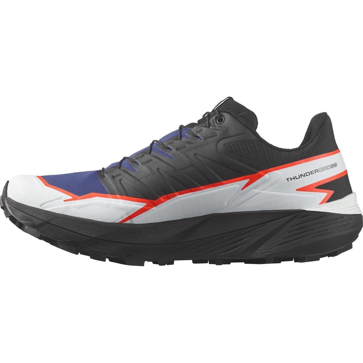 Surf/Crna - Salomon - Thundercross Men's Trail Running Shoes - 3