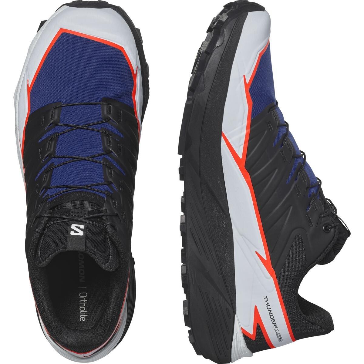 Surf/Crna - Salomon - Thundercross Men's Trail Running Shoes - 5
