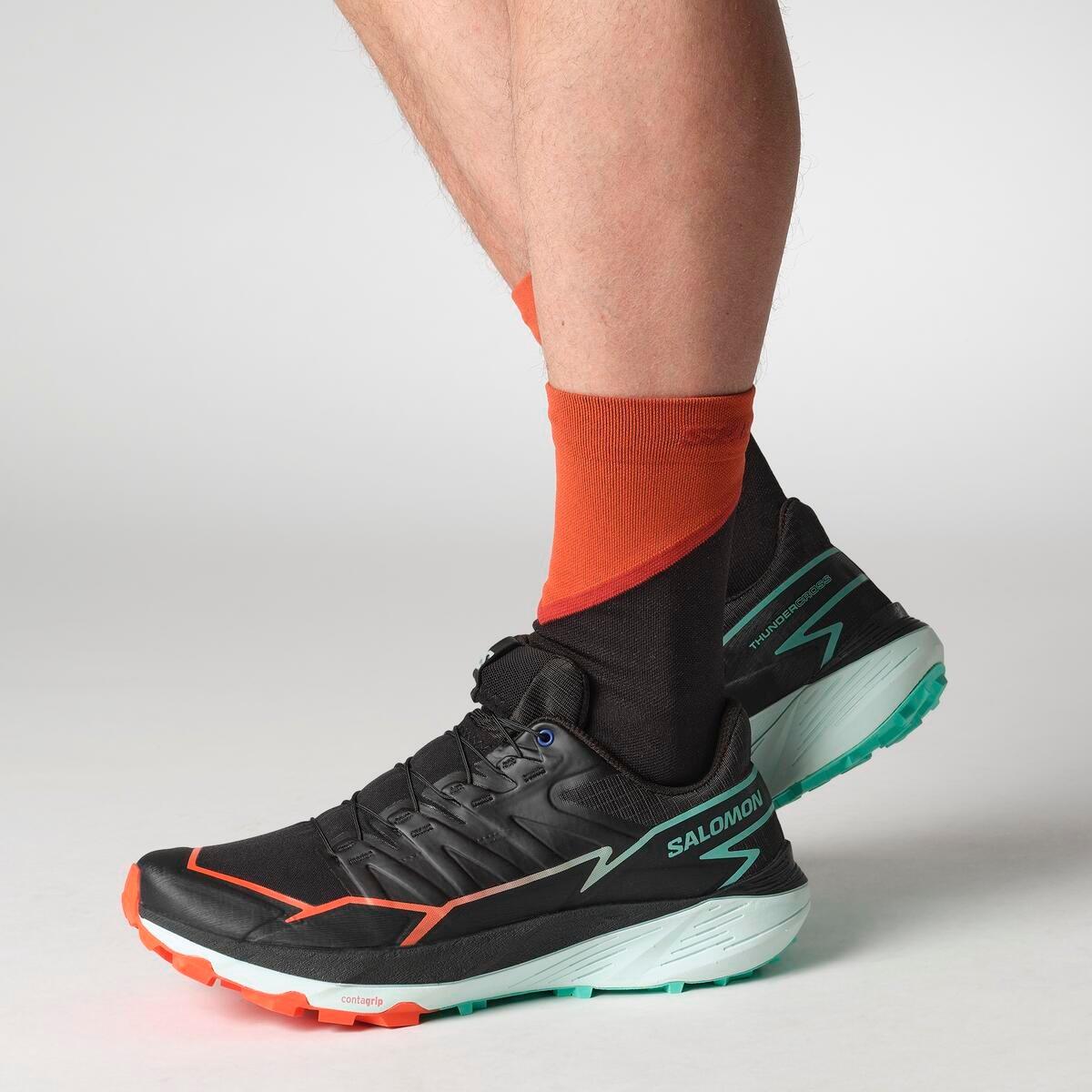 Negro/Multicolor - Salomon - Thundercross Men's Trail Running Shoes - 7