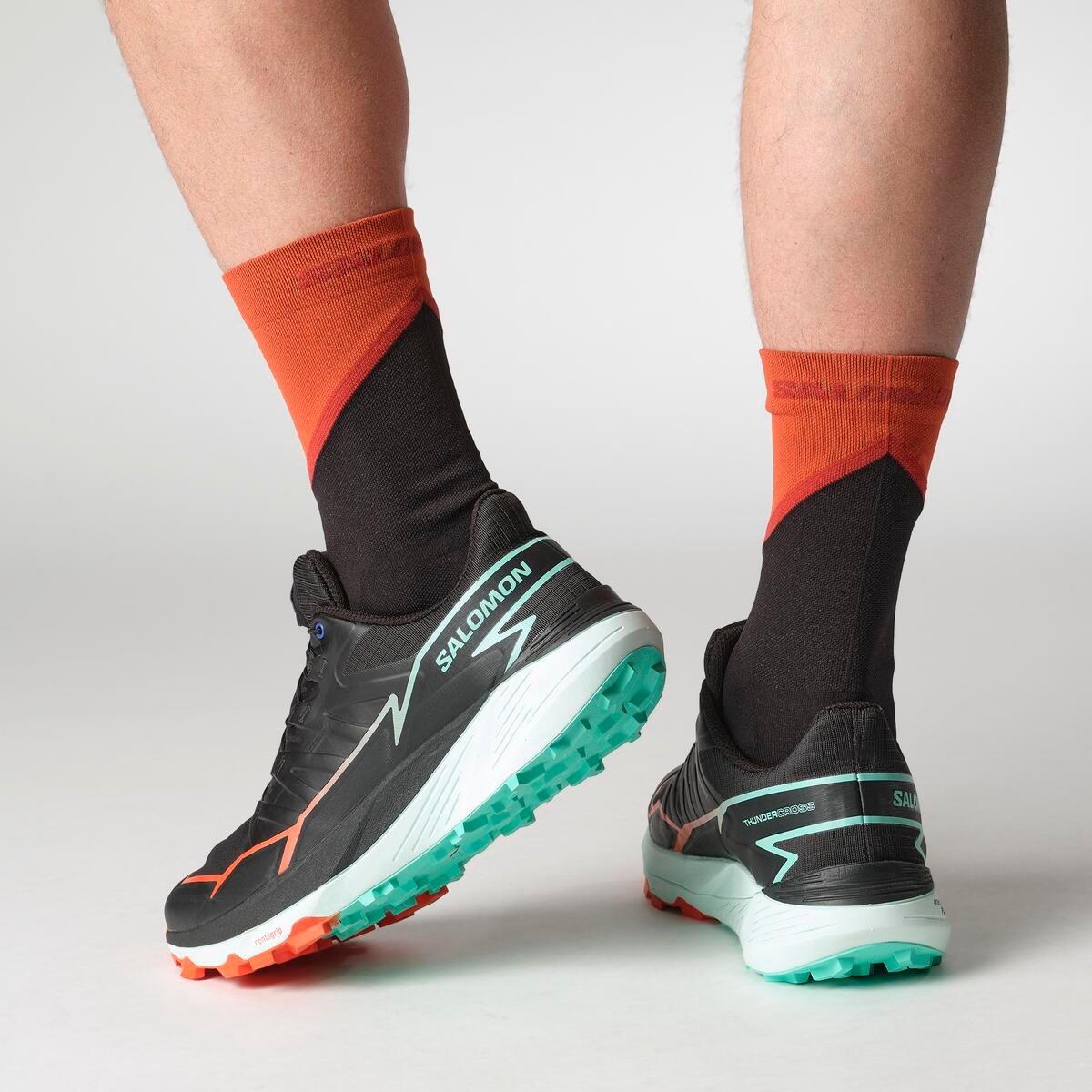 Negro/Multicolor - Salomon - Thundercross Men's Trail Running Shoes - 8