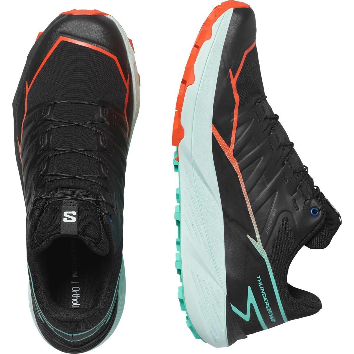 Negro/Multicolor - Salomon - Thundercross Men's Trail Running Shoes - 5