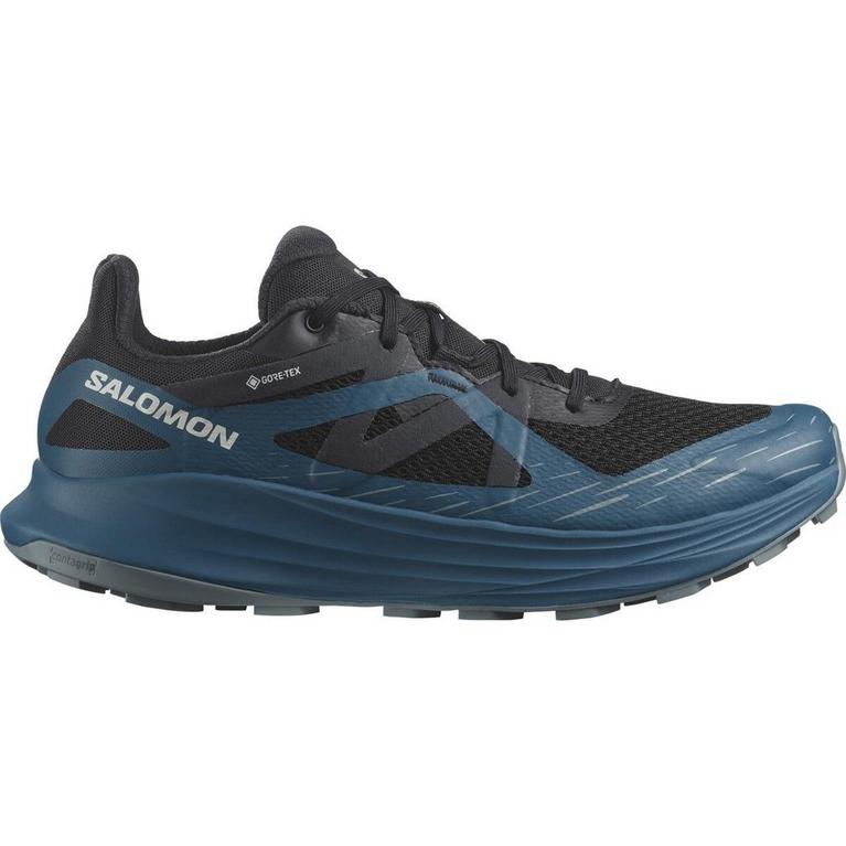 Noir/Bleu - Salomon - Salomon Ultra Flow GoreTex Men's Running Shoes