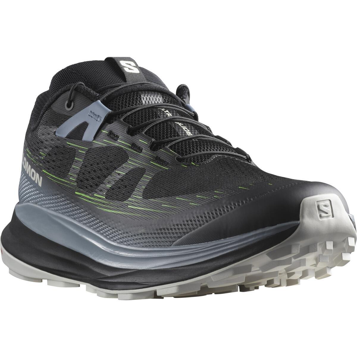 Crna/Flint - Salomon - Ultra Glide 2 Men's Trail Running Shoes - 2