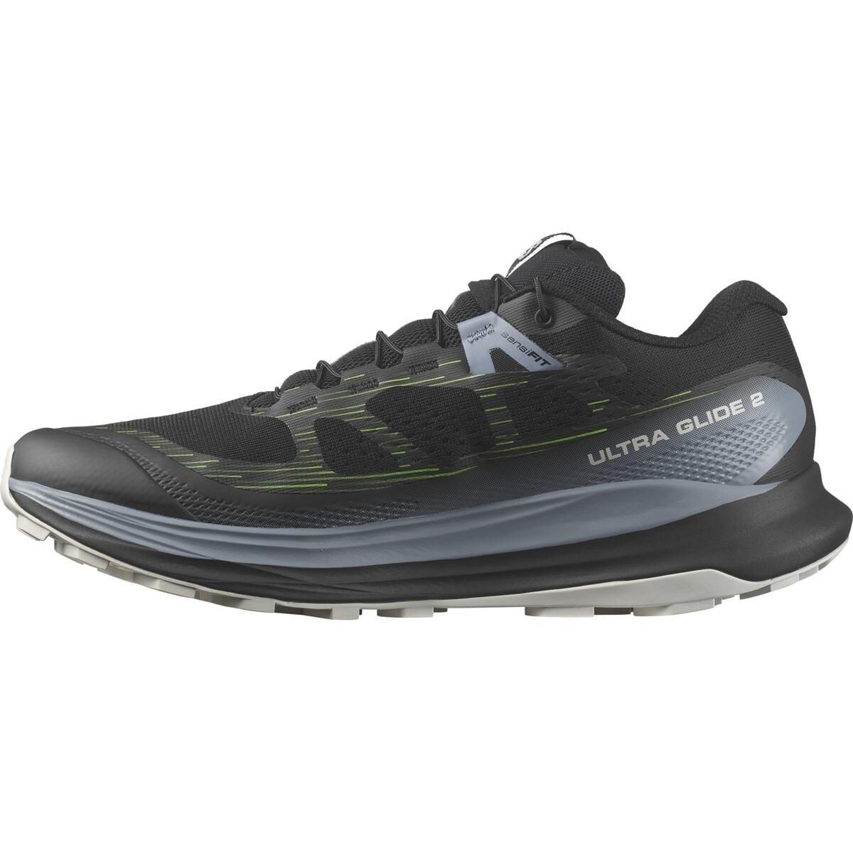 Crna/Flint - Salomon - Ultra Glide 2 Men's Trail Running Shoes - 3