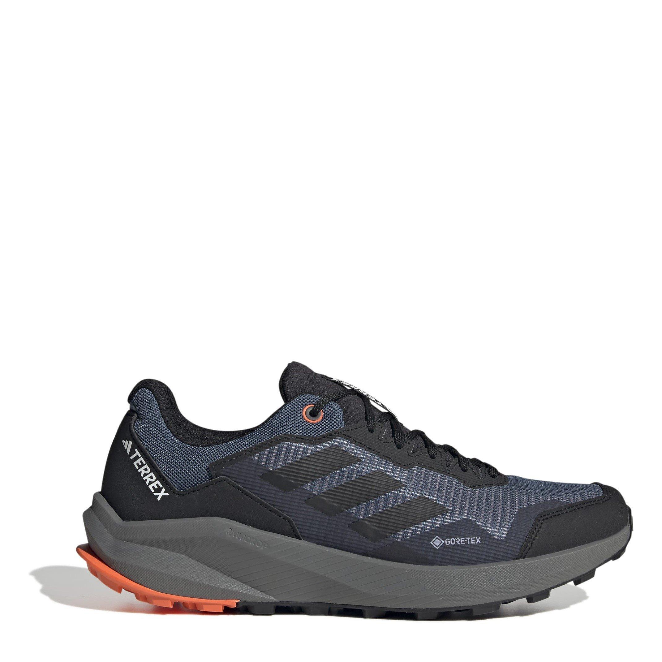 Čelik/Crna - adidas - Terrex Trail Rider Gore-Tex Trail Mens Running Shoes - 1