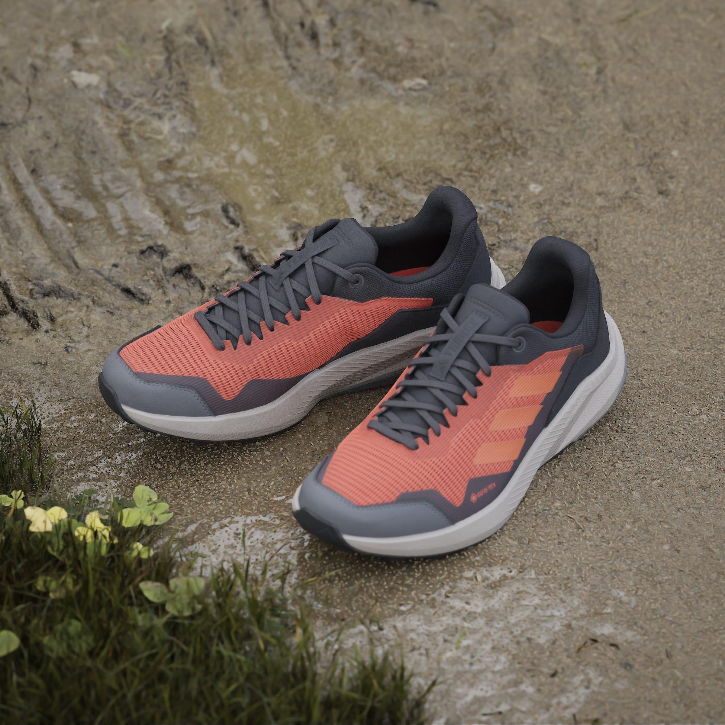 Orange/Black - adidas - Terrex Trail Rider Gore-Tex Trail Mens Running Shoes - 13