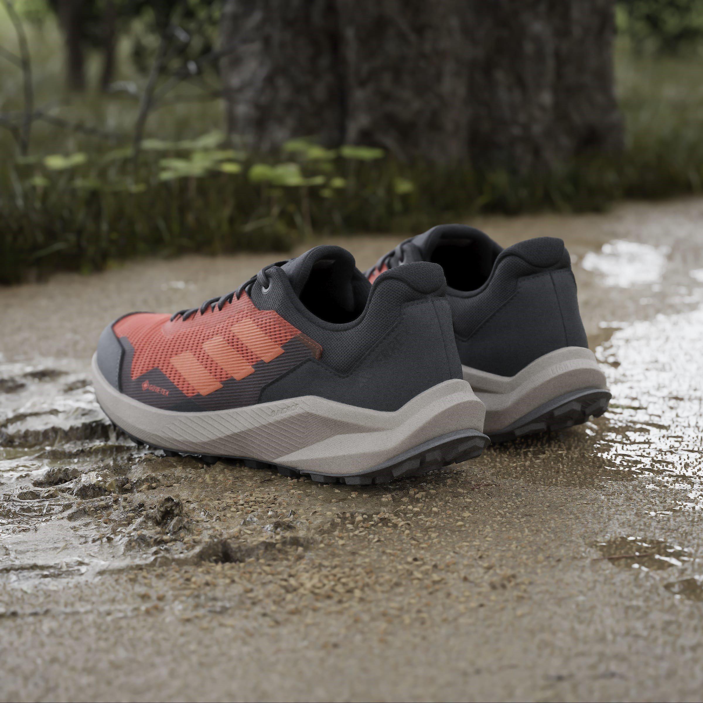 Orange/Black - adidas - Terrex Trail Rider Gore-Tex Trail Mens Running Shoes - 14