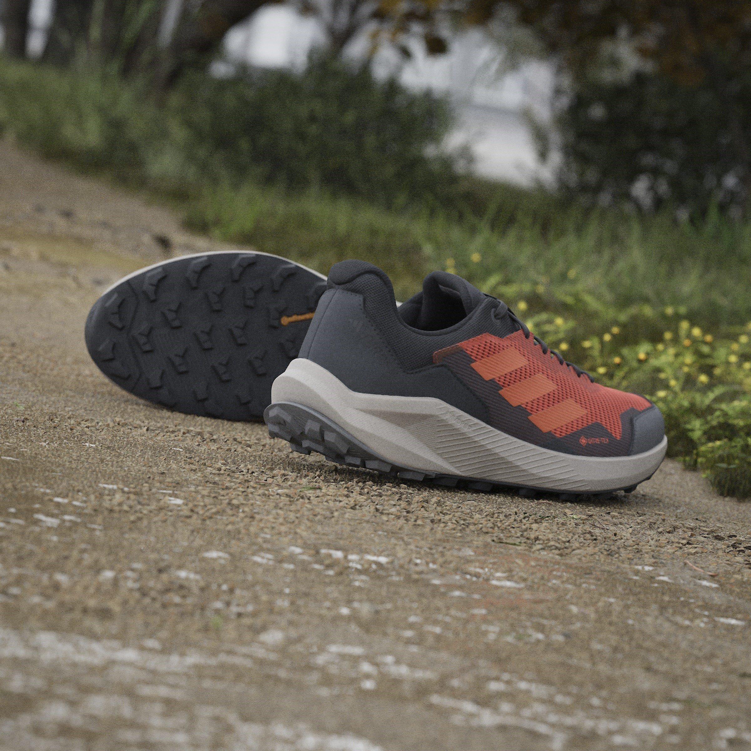 Orange/Black - adidas - Terrex Trail Rider Gore-Tex Trail Mens Running Shoes - 15