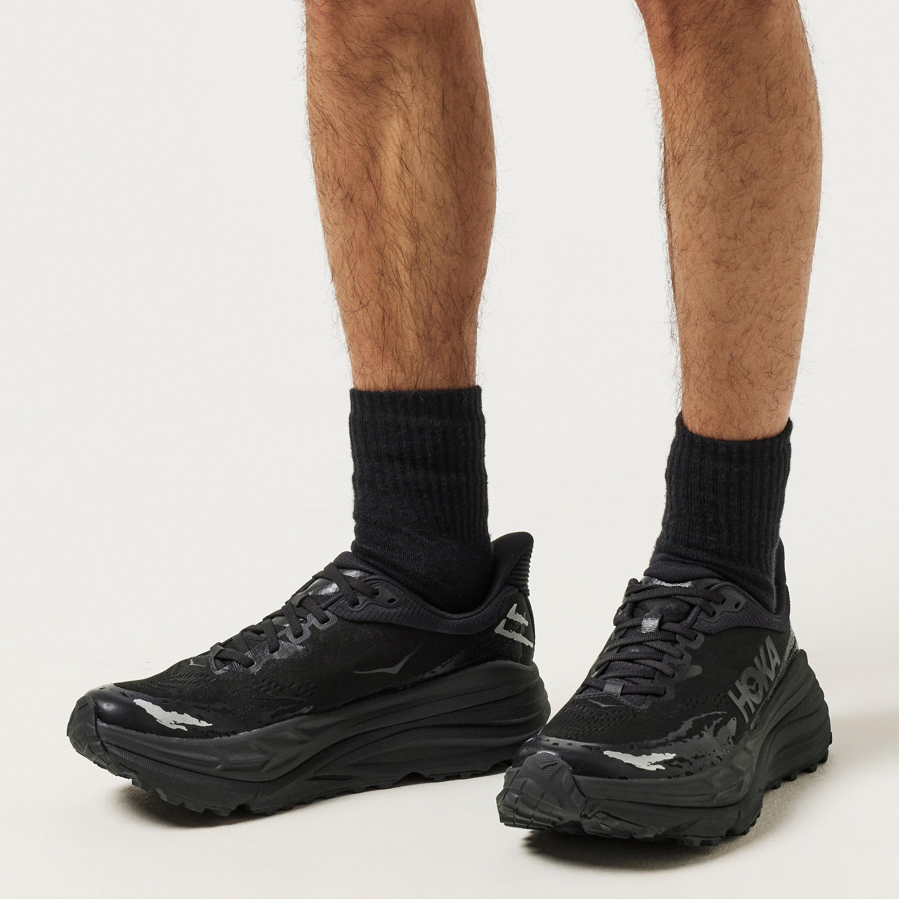 Black/Black - Hoka - Stinson 7 Running Shoes - 3