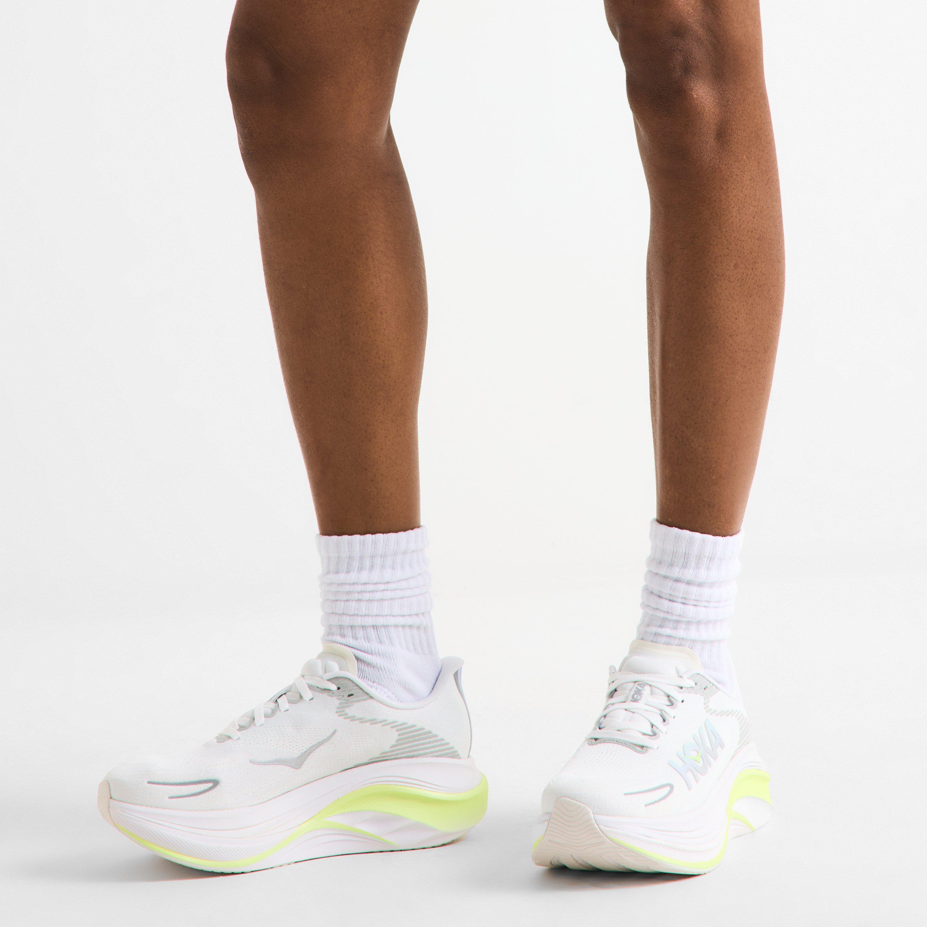 White/Yuzu - Hoka - Women's Everyday Neutral Road Running Shoes - 3