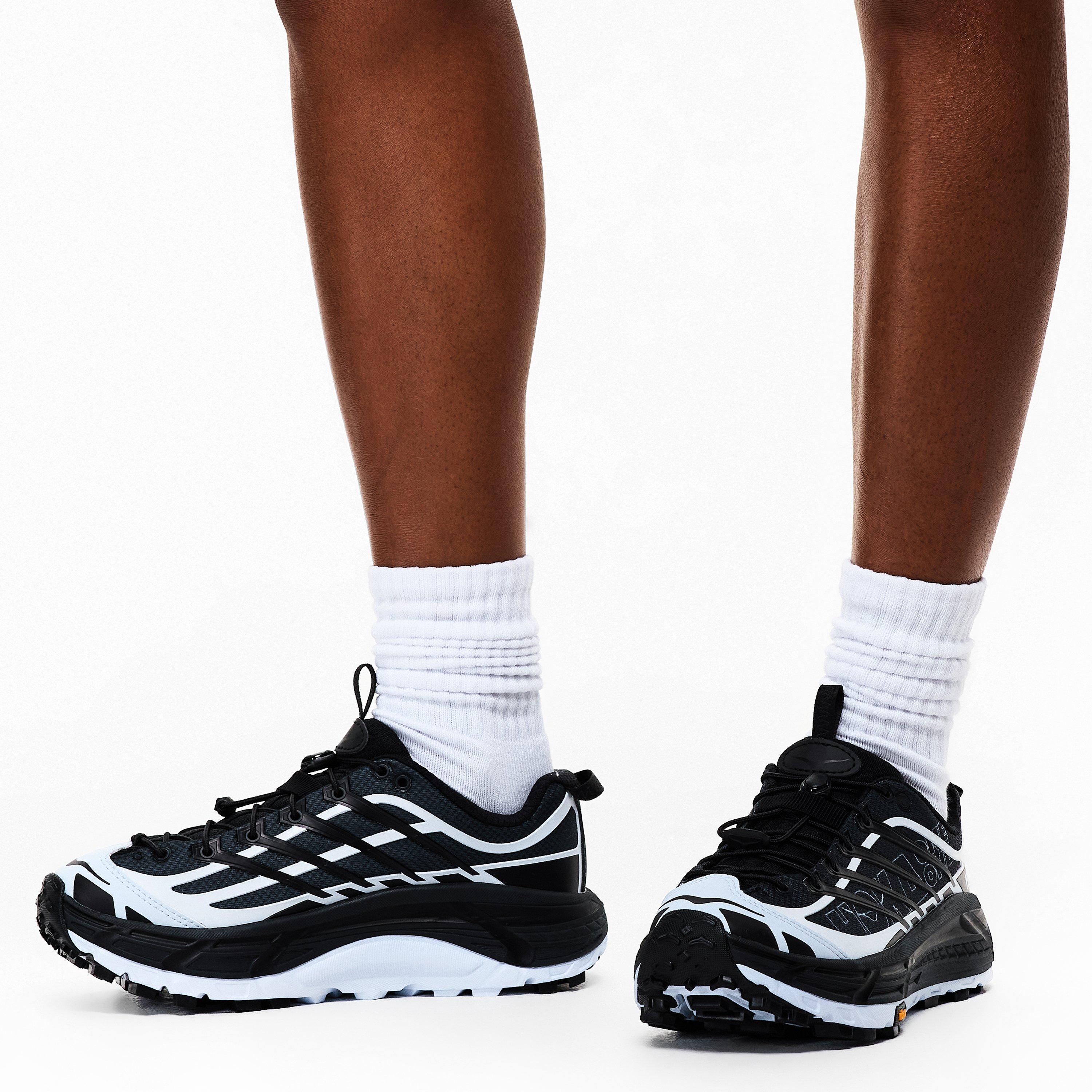 Carbon Blk/Blue - Hoka - Women's Mafate Off-Road Trail Running Shoes - 3