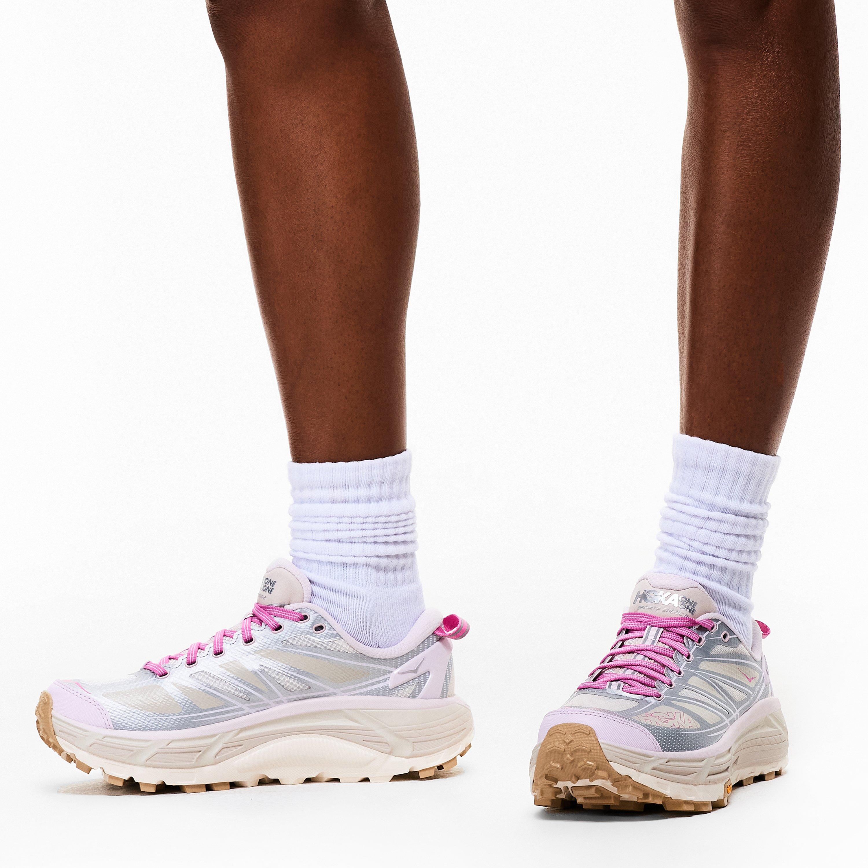 Silver/Lilac - Hoka - Women's Off-Road Trail Running Shoes - 3