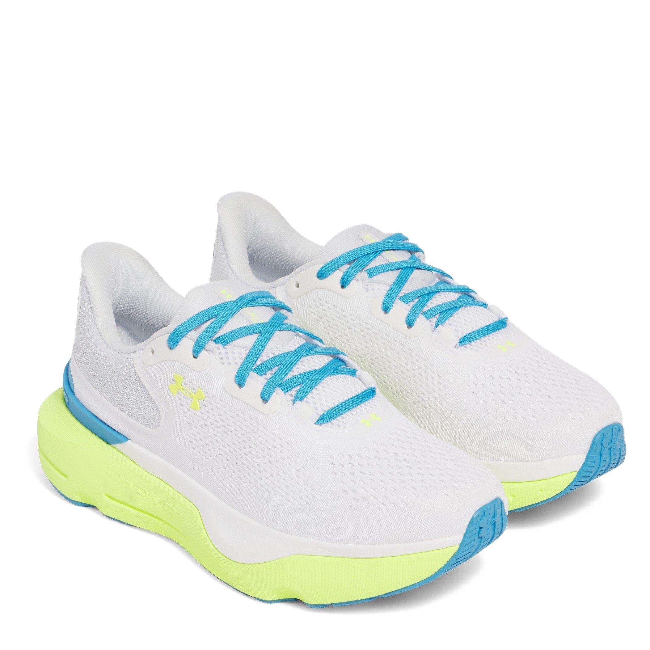 White/Blue/Yell - Under Armour - Infinite Pro Running Shoes - 5