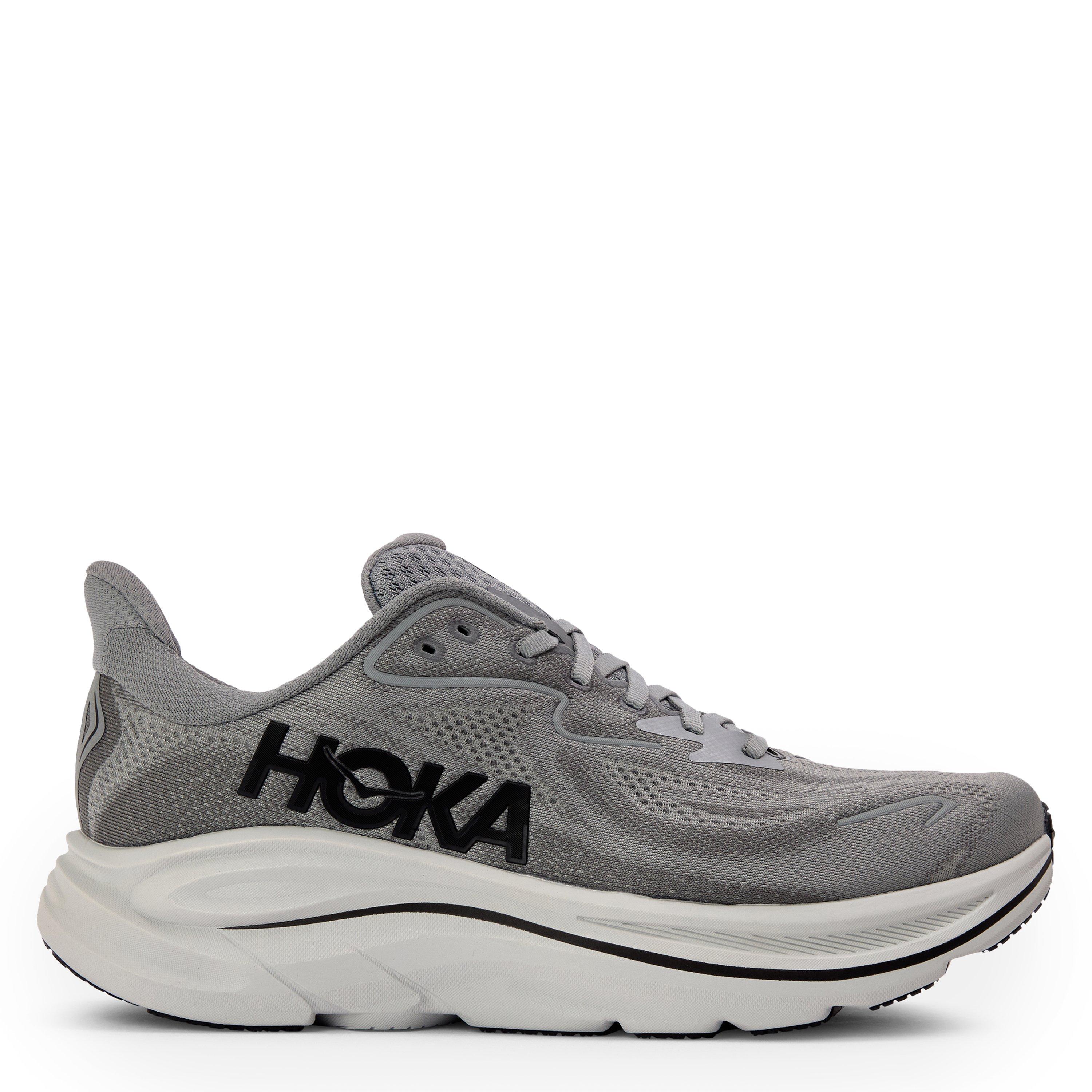 Hoka Clifton 10 Running Trainers - Grey/Asteroid - Size 11 (46)