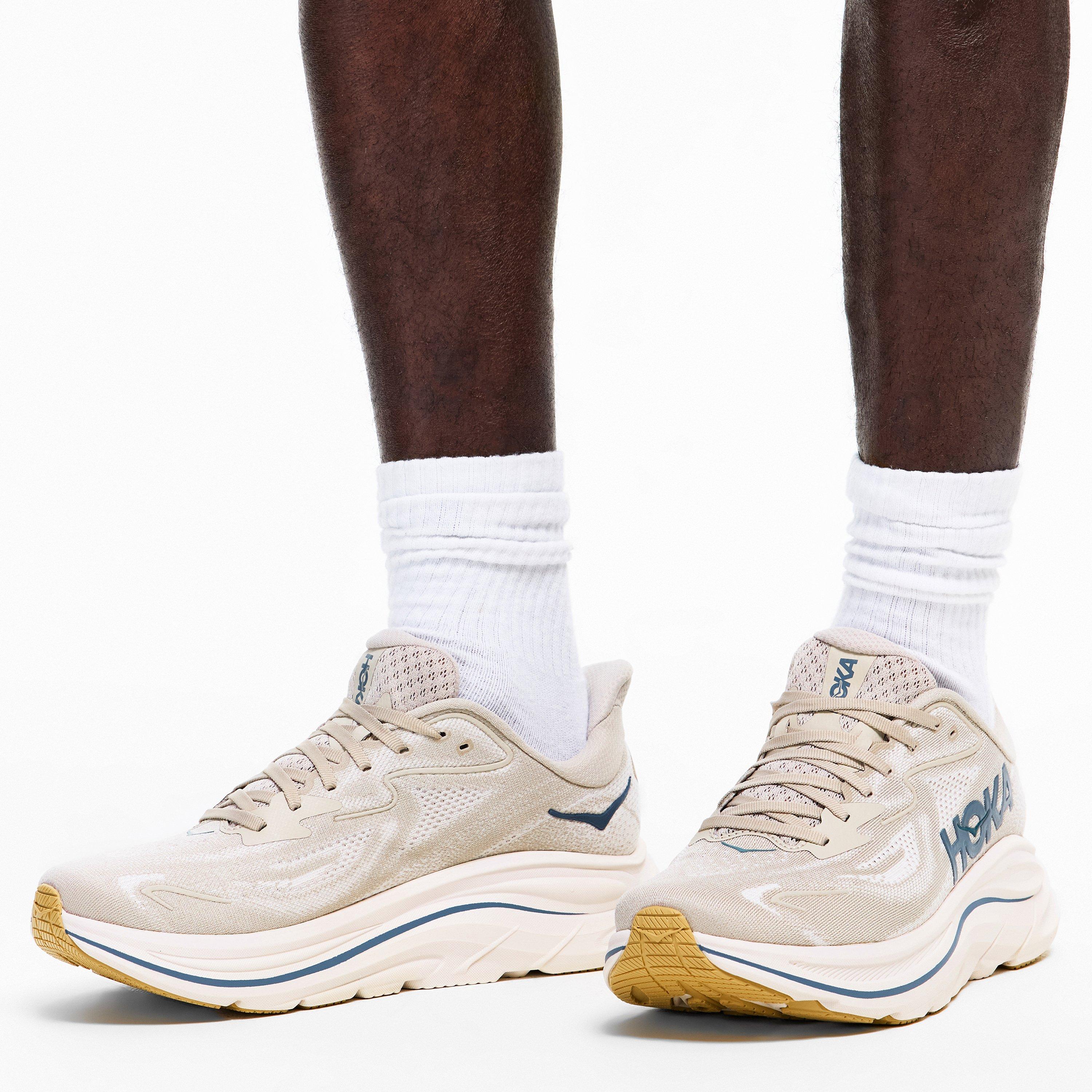 Putty/Grout - Hoka - Clifton 10 Running Trainers - 3