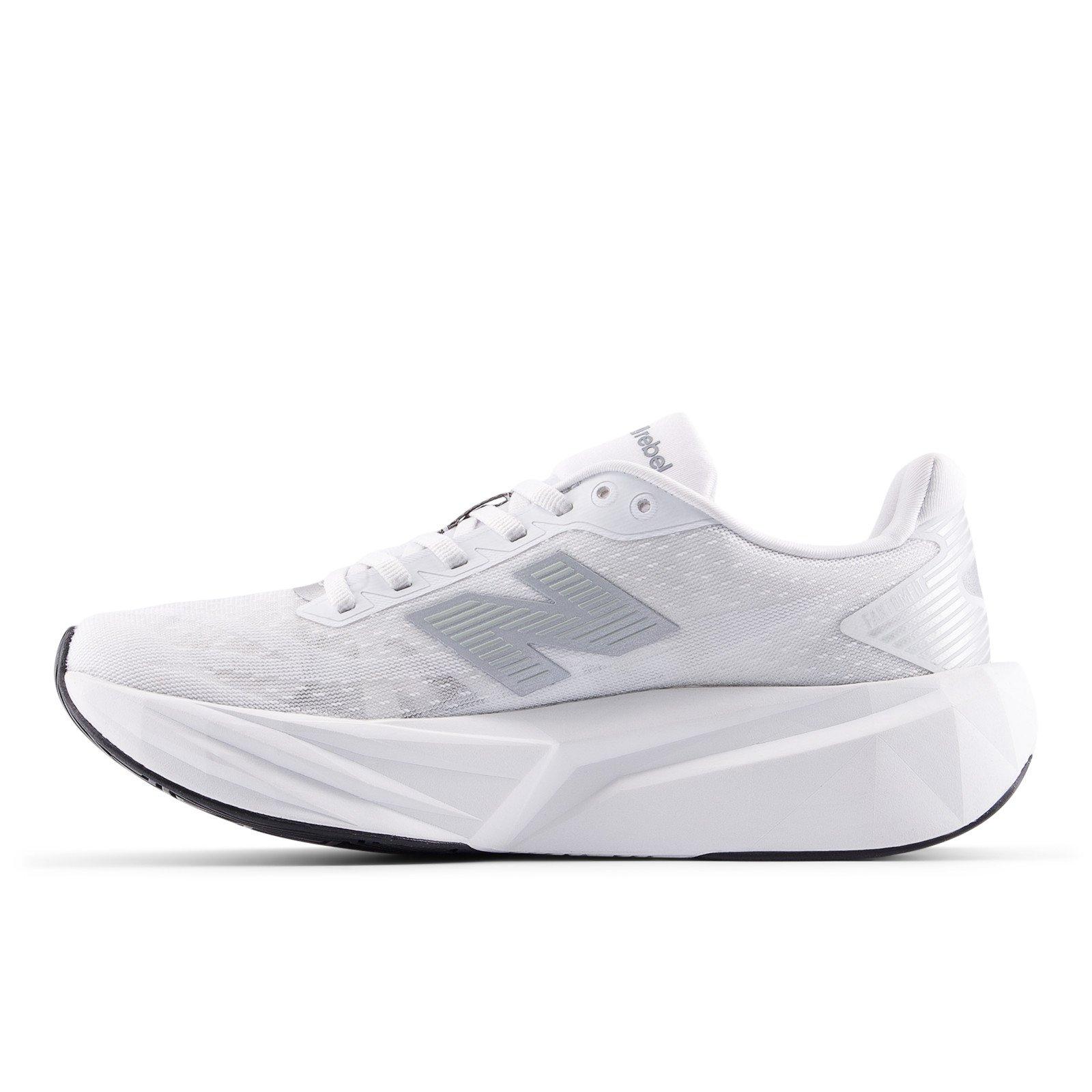 Wht/Silver - New Balance - FuelCell Rebel V5 Womens Running Shoes - 2