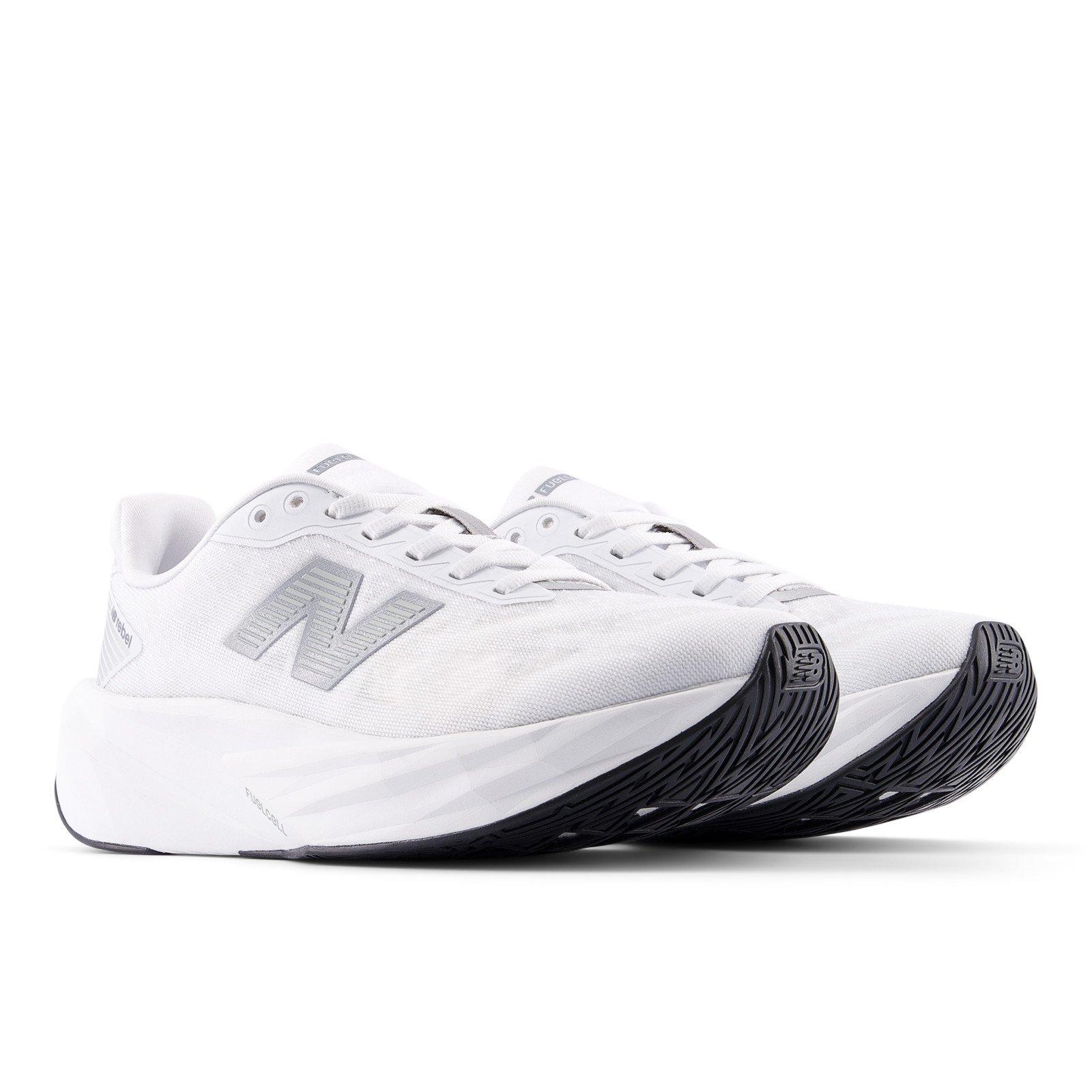 Wht/Silver - New Balance - FuelCell Rebel V5 Womens Running Shoes - 4