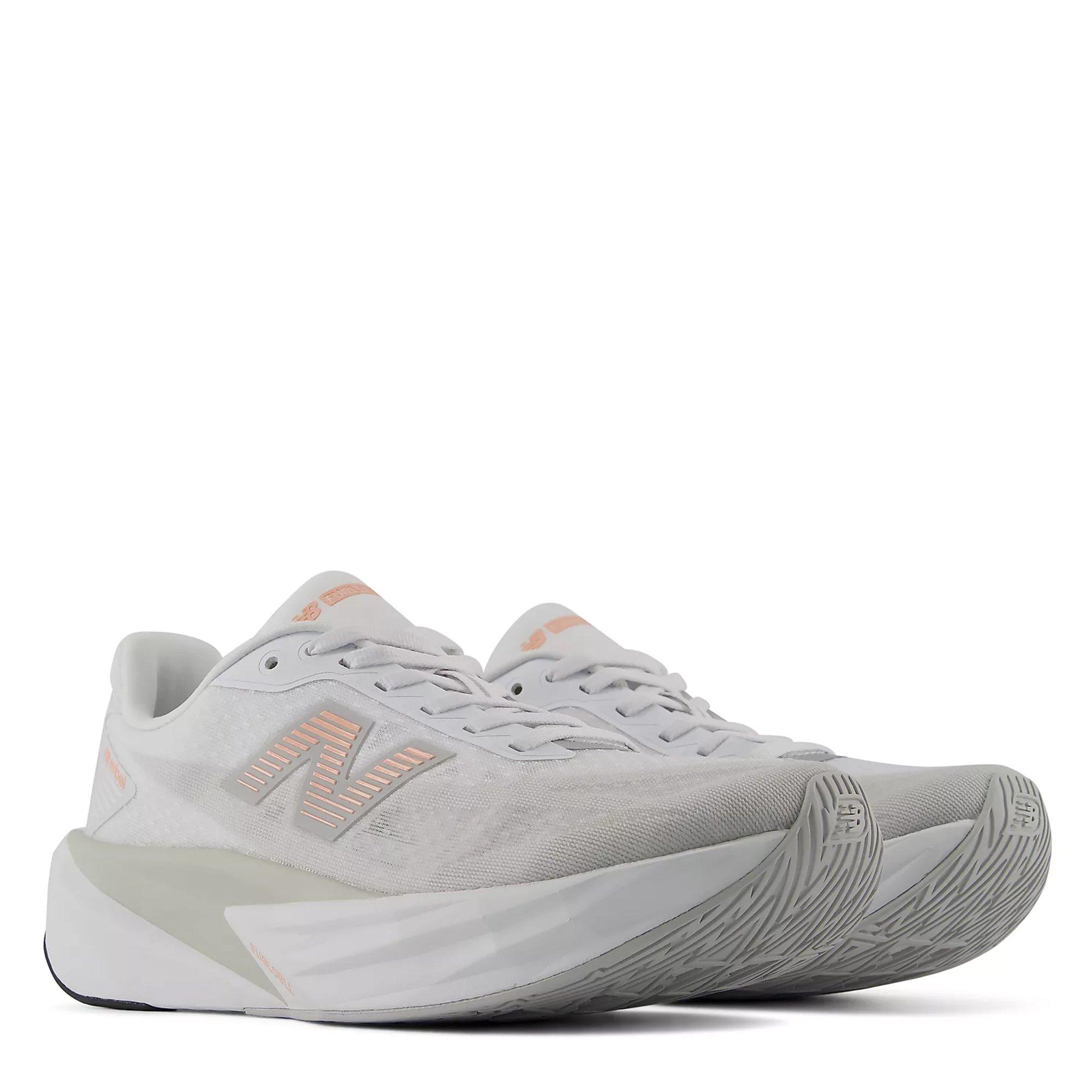 Pink/Whtgry - New Balance - FuelCell Rebel V5 Womens Running Shoes - 5
