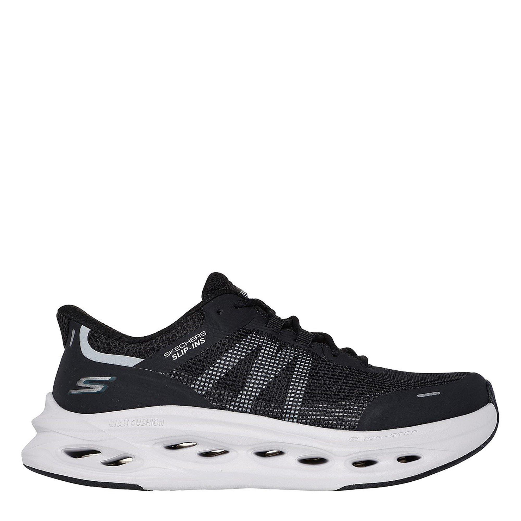 Blk Syn/Wht Tr - Skechers - Max Cushioning Glide Step Running Shoes - 3