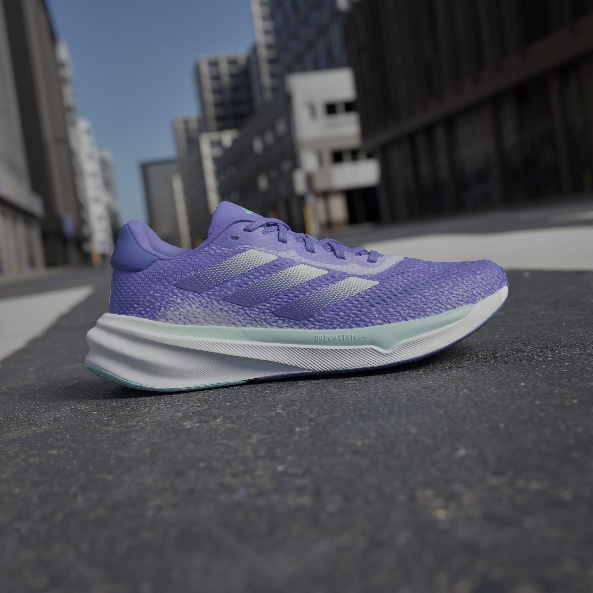 CBlue/Zero/Purp - adidas - Supernova Stride Womens Running Shoes - 12