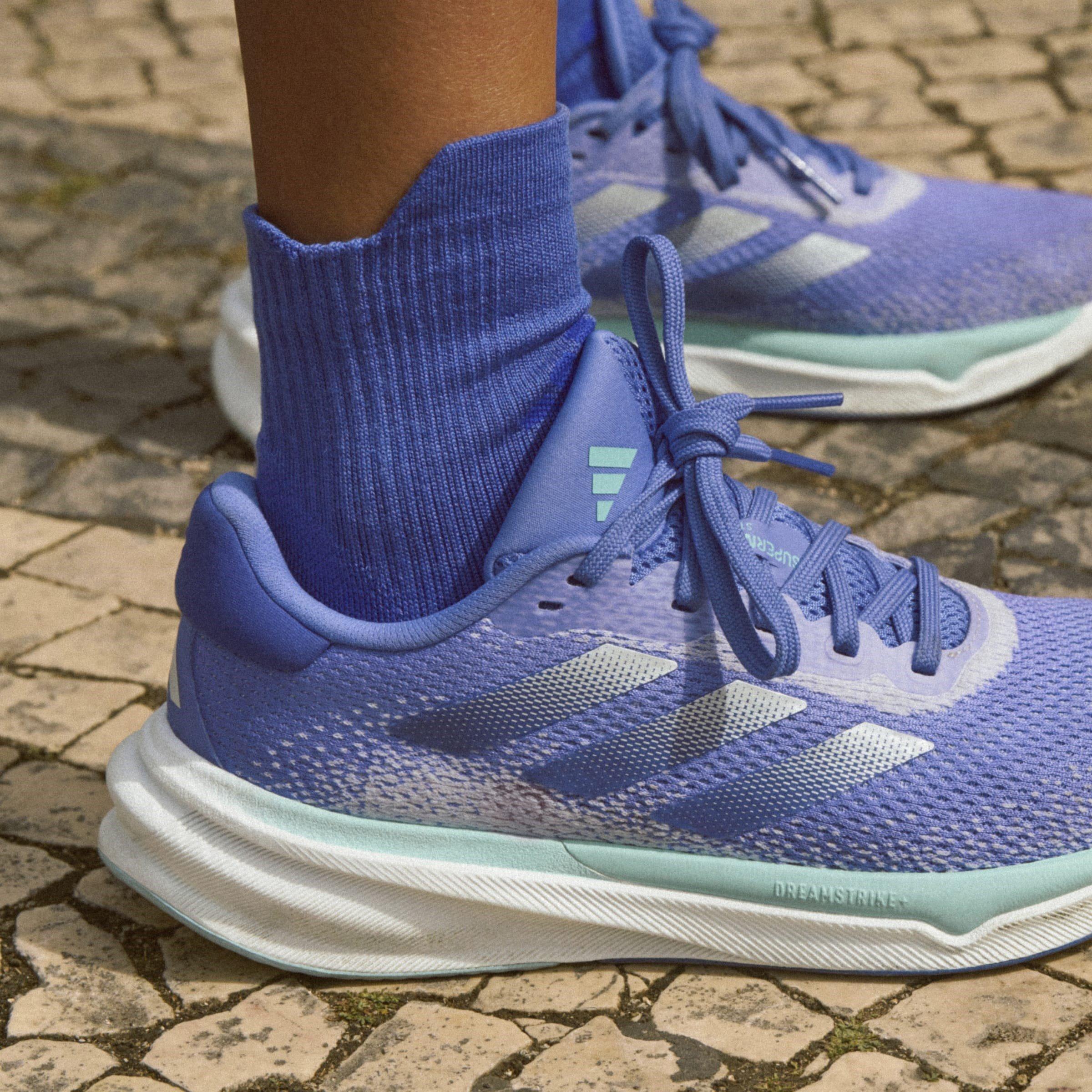 CBlue/Zero/Purp - adidas - Supernova Stride Womens Running Shoes - 13