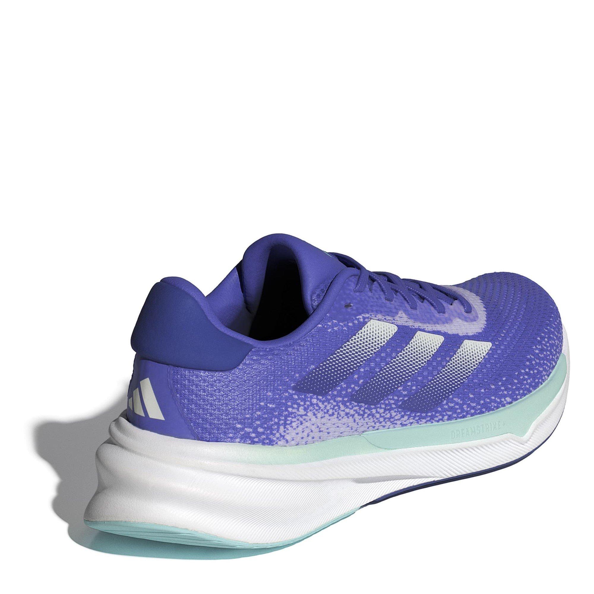 CBlue/Zero/Purp - adidas - Supernova Stride Womens Running Shoes - 4