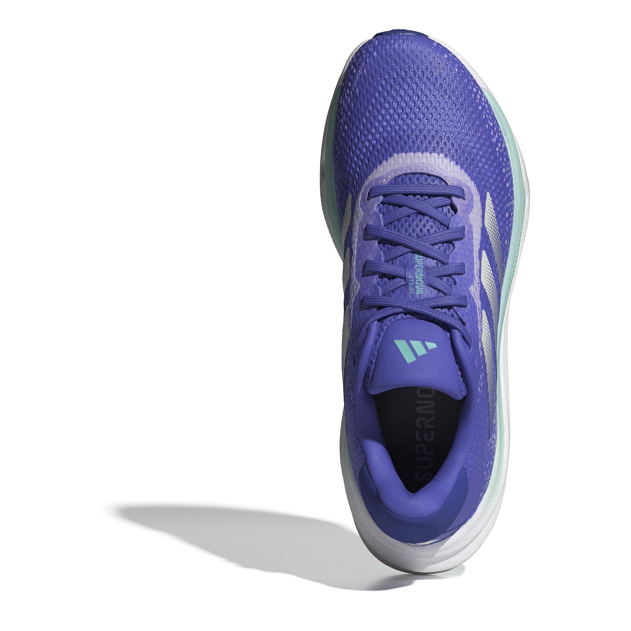 CBlue/Zero/Purp - adidas - Supernova Stride Womens Running Shoes - 5