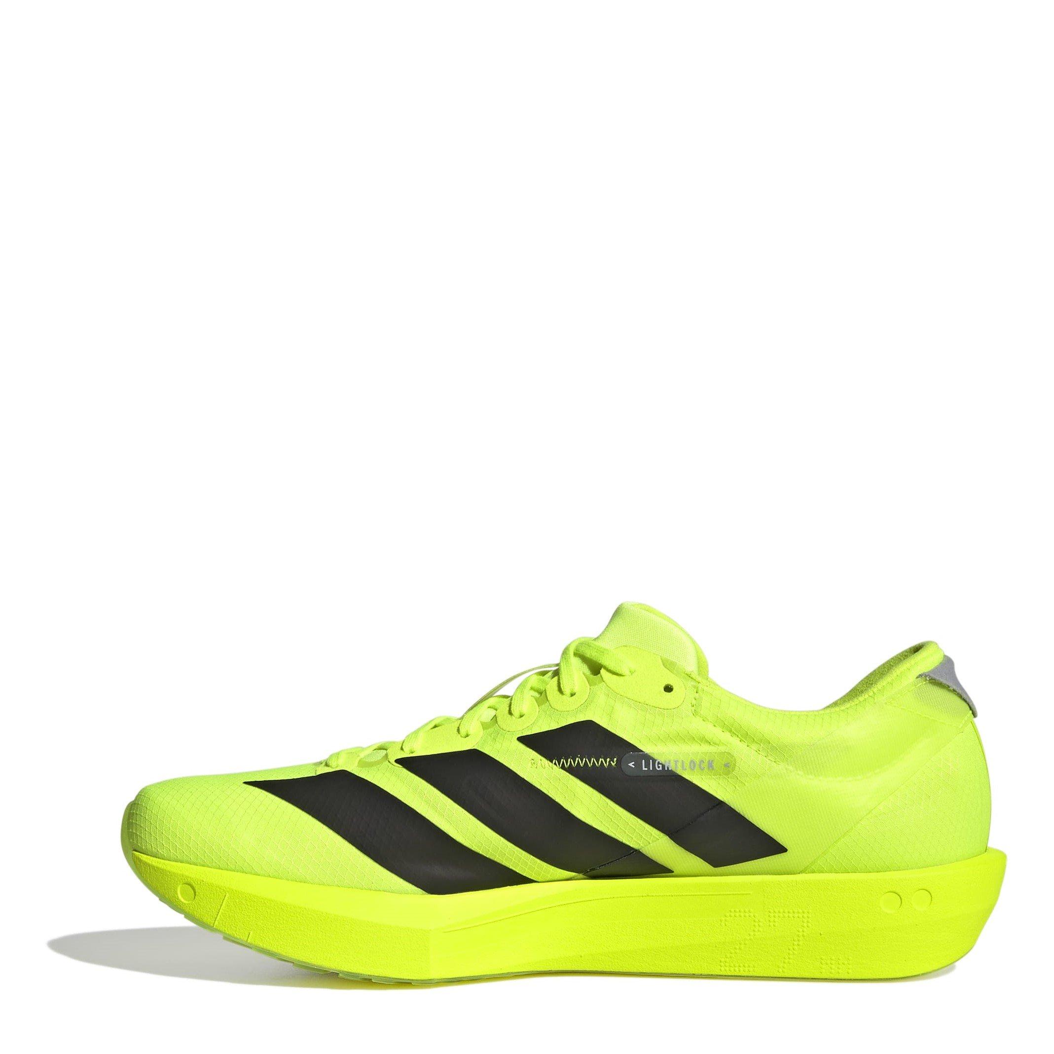 Lemon/Blk/Silv - adidas - Adios 9 Womens Running Shoes - 2