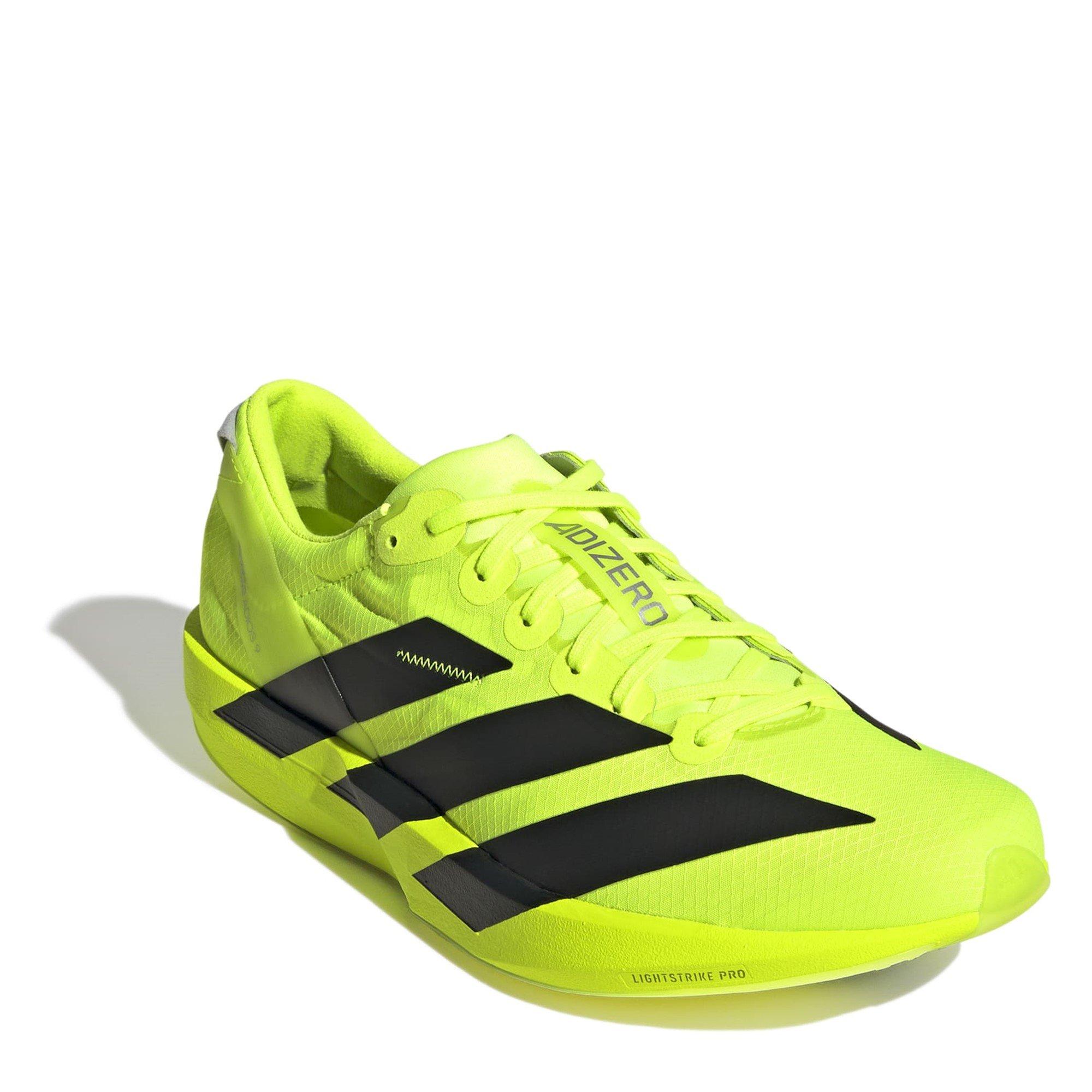 Lemon/Blk/Silv - adidas - Adios 9 Womens Running Shoes - 3