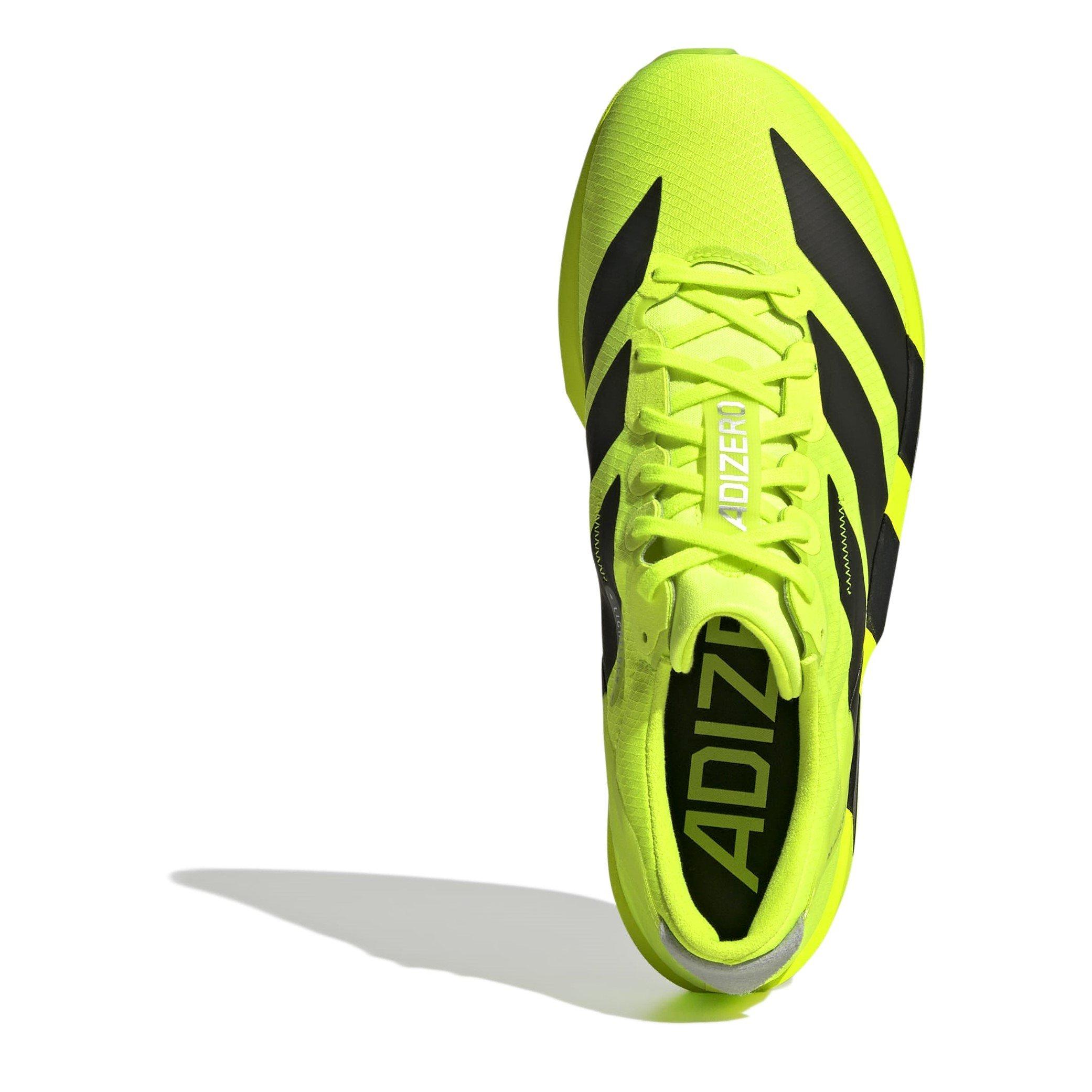 Lemon/Blk/Silv - adidas - Adios 9 Womens Running Shoes - 5