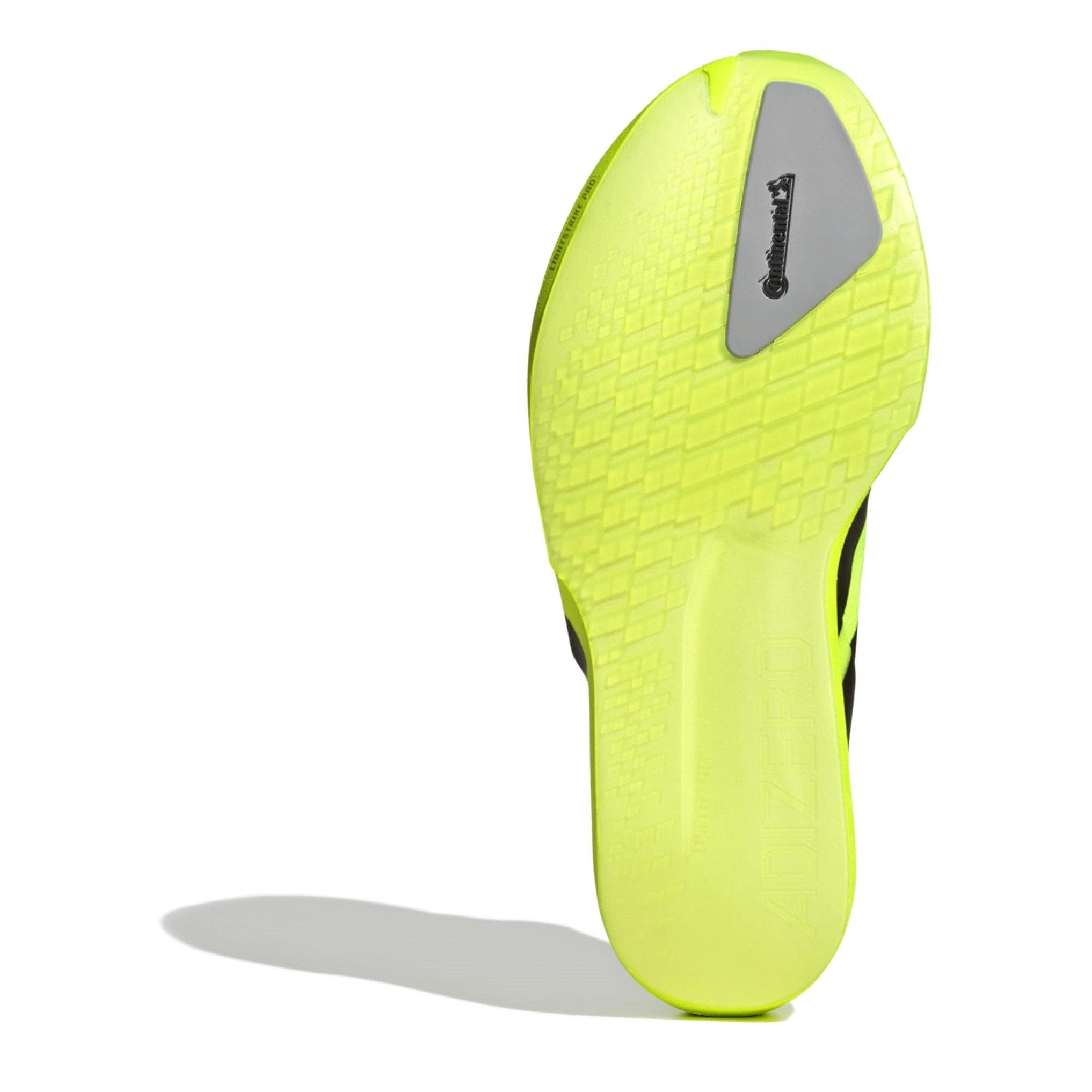 Lemon/Blk/Silv - adidas - Adios 9 Womens Running Shoes - 6