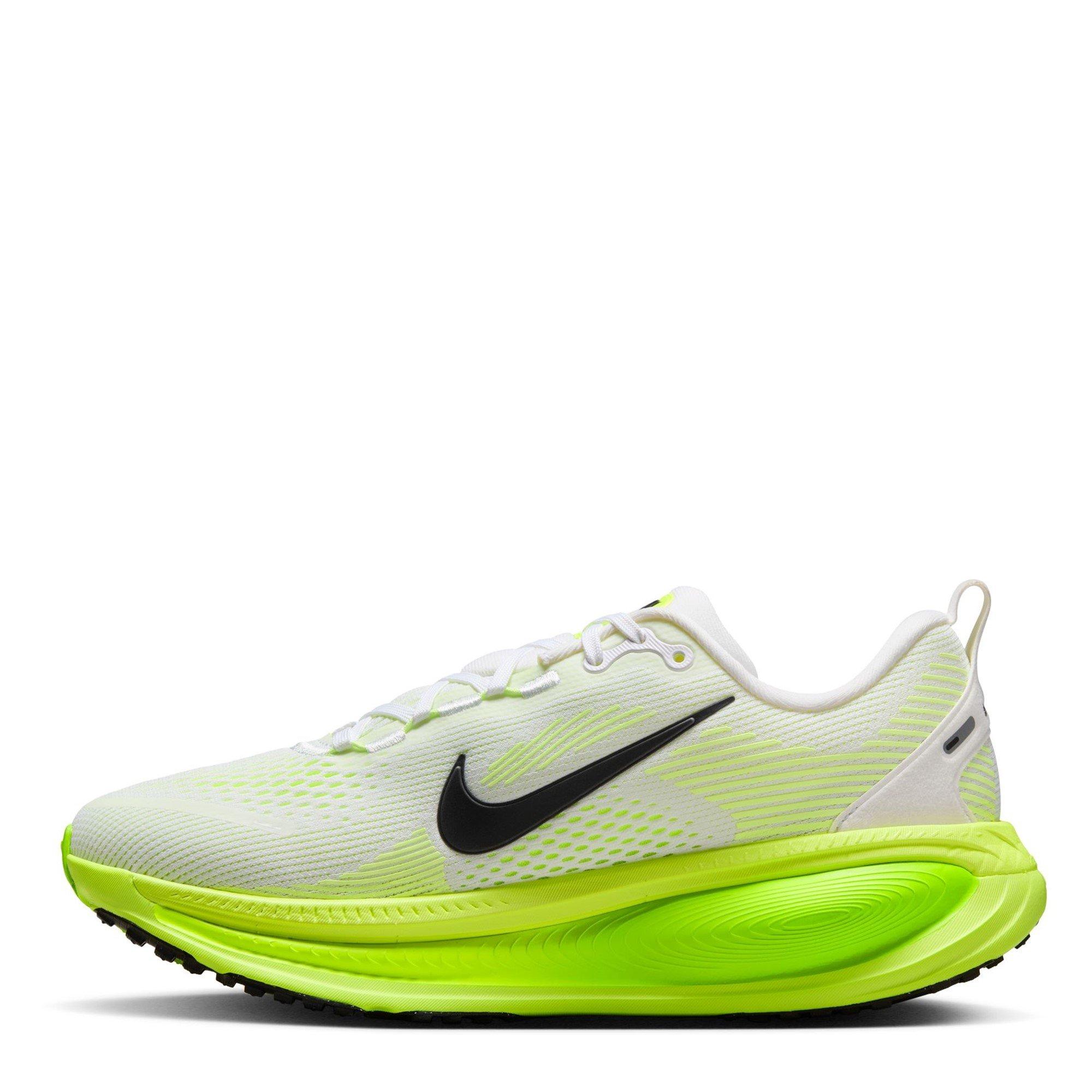 Wht/Blk-Green - Nike - Vomero 18 Womens Running Shoes - 2