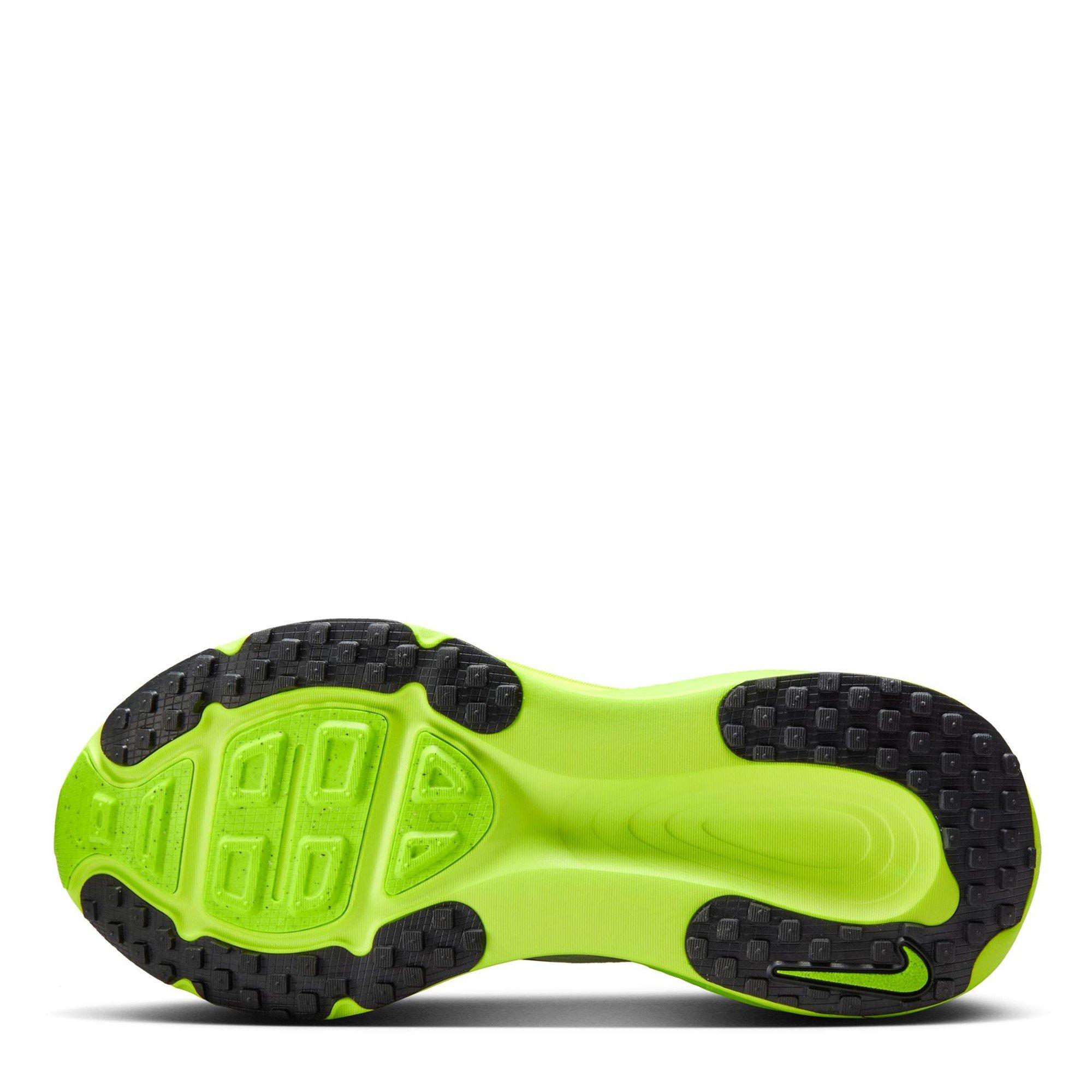 Wht/Blk-Green - Nike - Vomero 18 Womens Running Shoes - 3